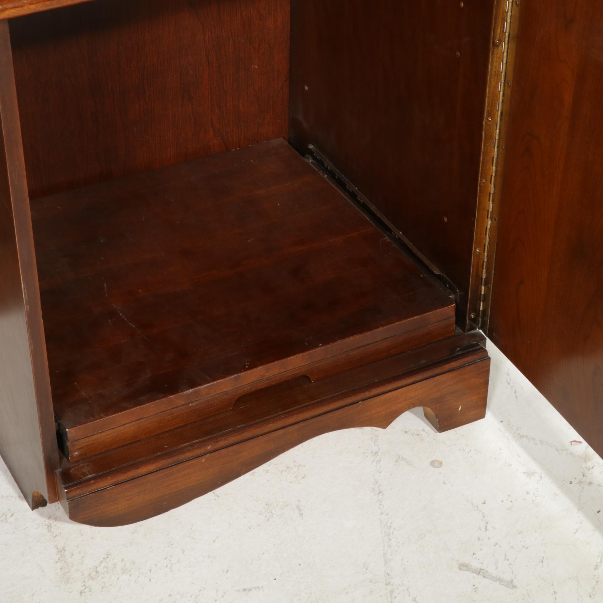 Mahogany Armoire Style Fold-Out Desk, 21st Century