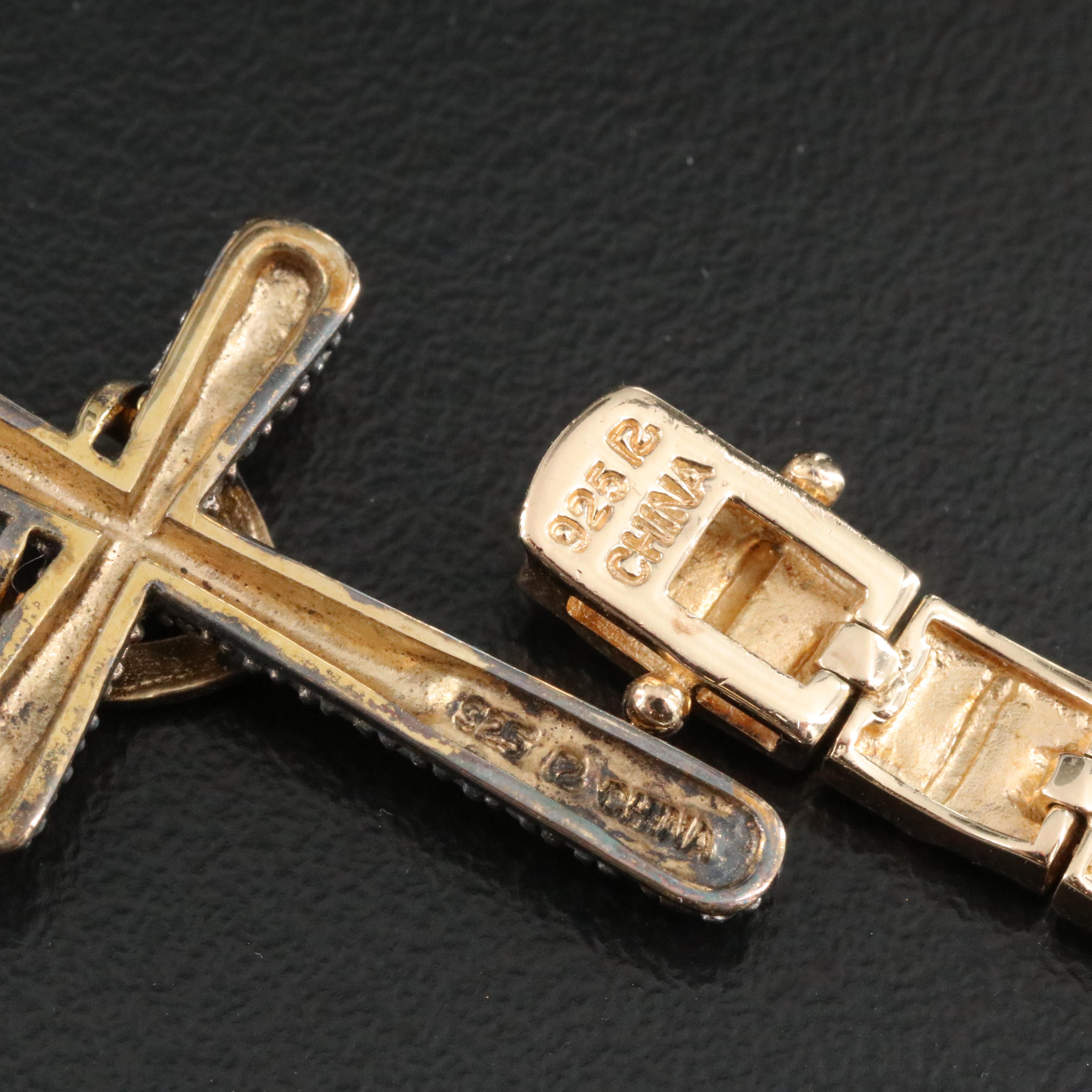 Sterling Religious Jewelry Including Diamond and CZ