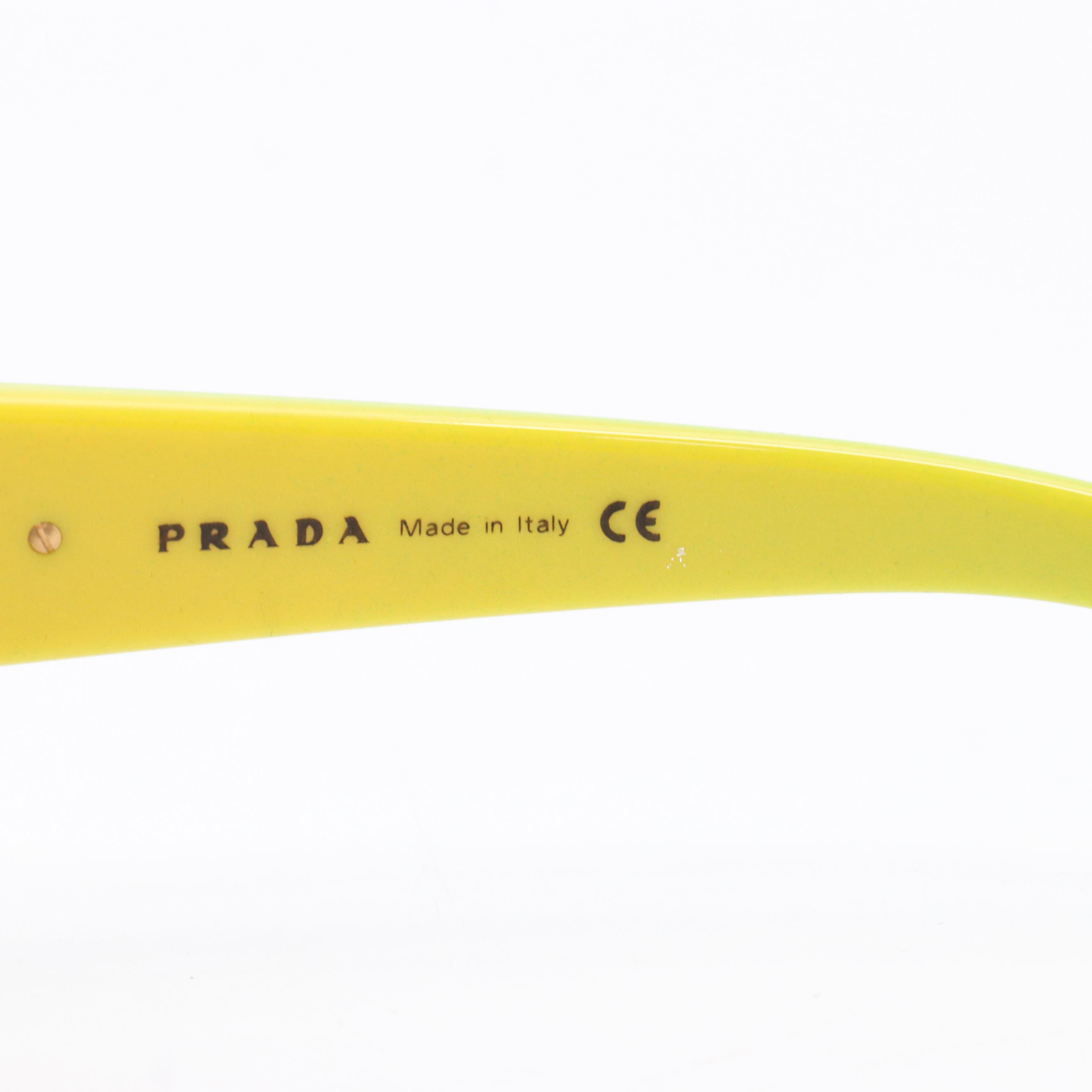 Prada Sport SPR52G Green/Yellow Sunglasses with Case