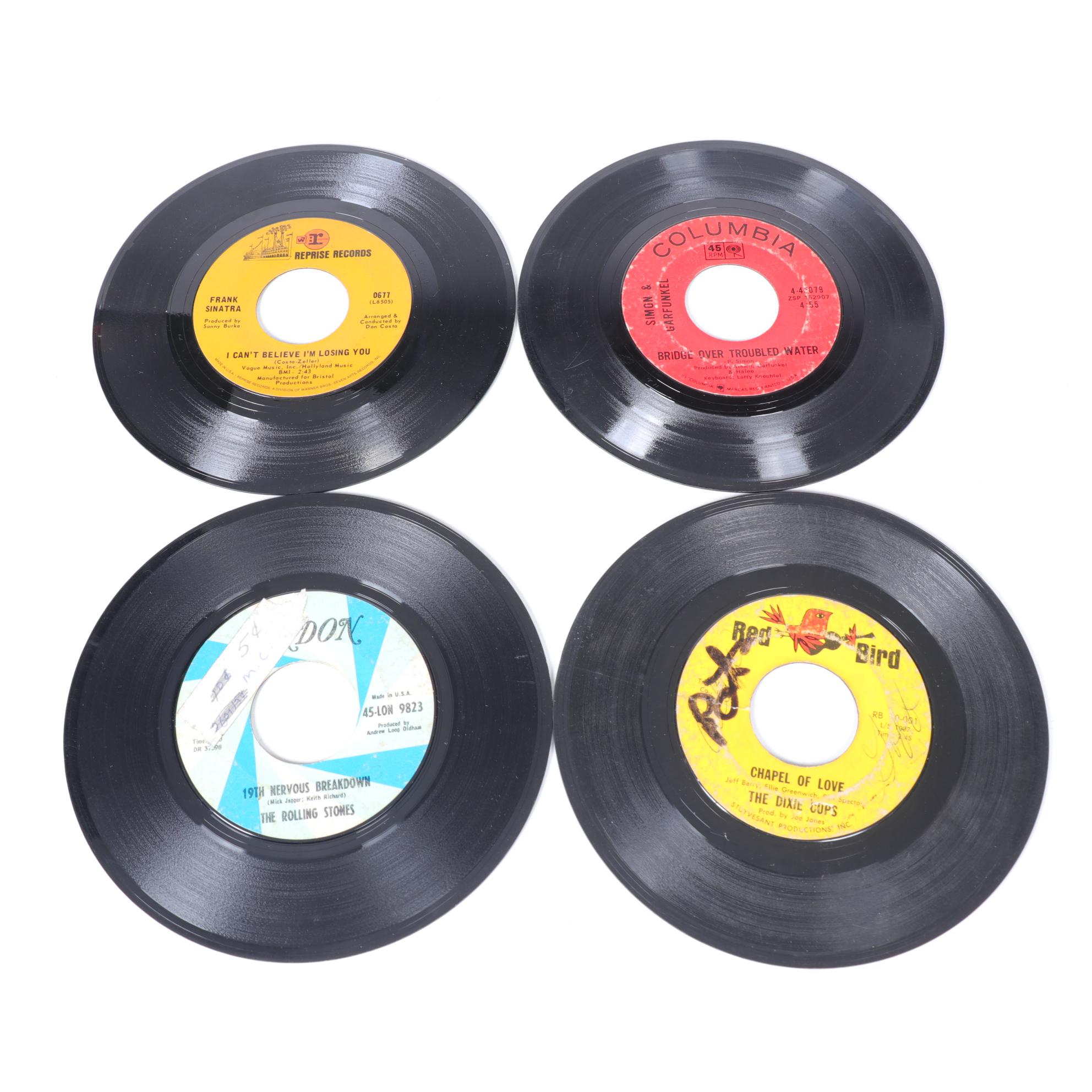 The Beatles, Frank Sinatra, The Rolling Stones, and More 45 RPM Records