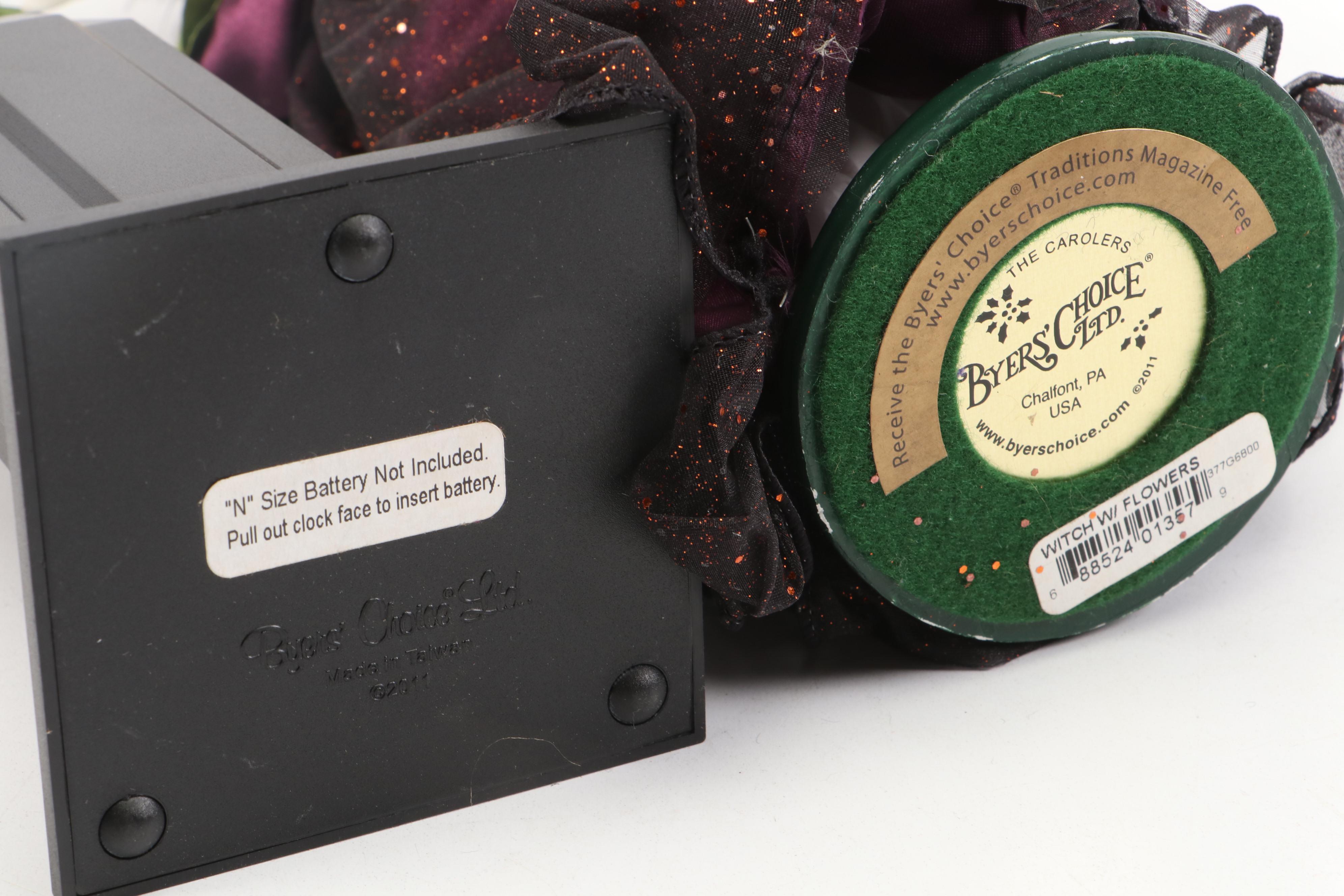 Byers' Choice "Witch with Flowers" and More Halloween Figurines