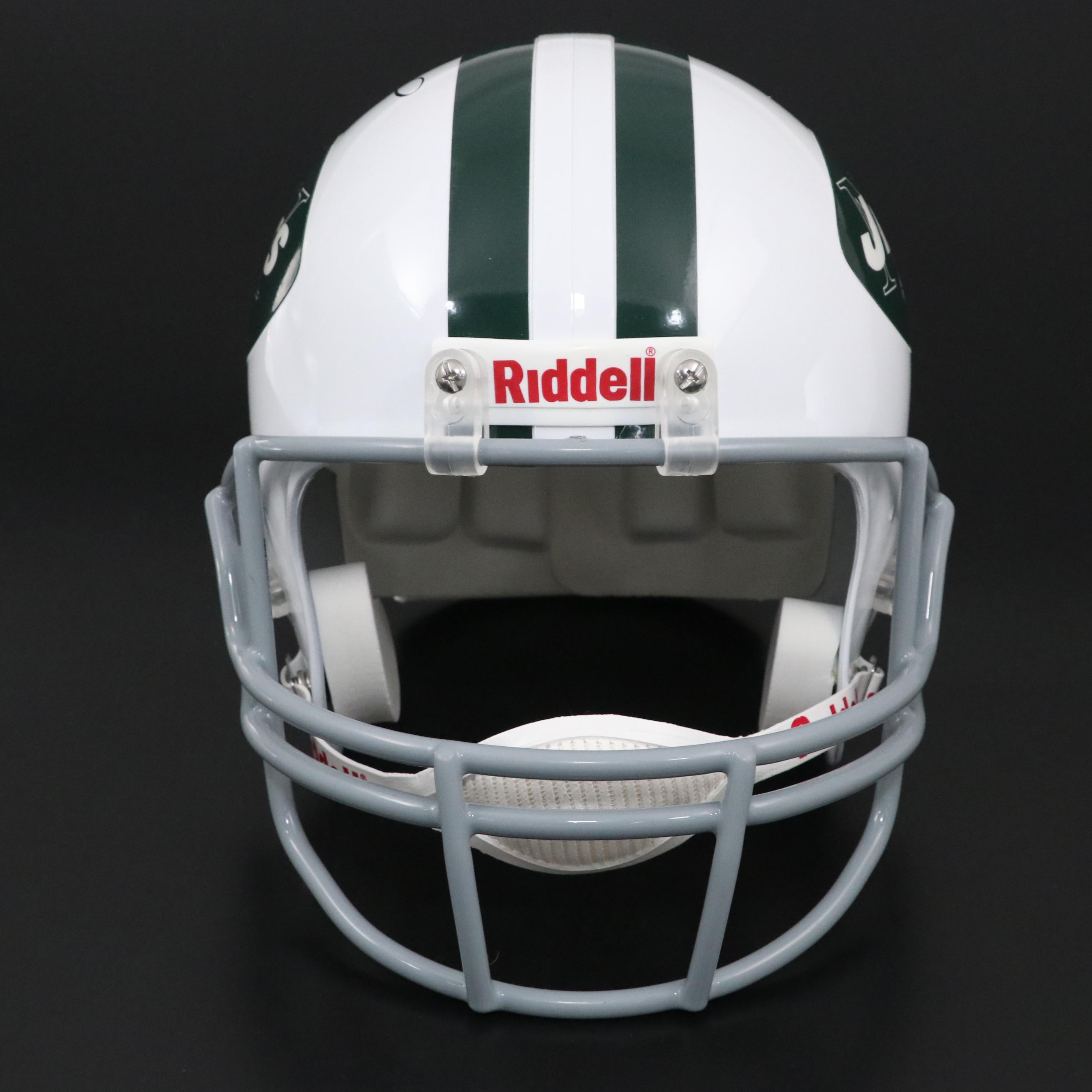 Brett Favre Signed New York Jets Riddell Full-Size Replica Football Helmet