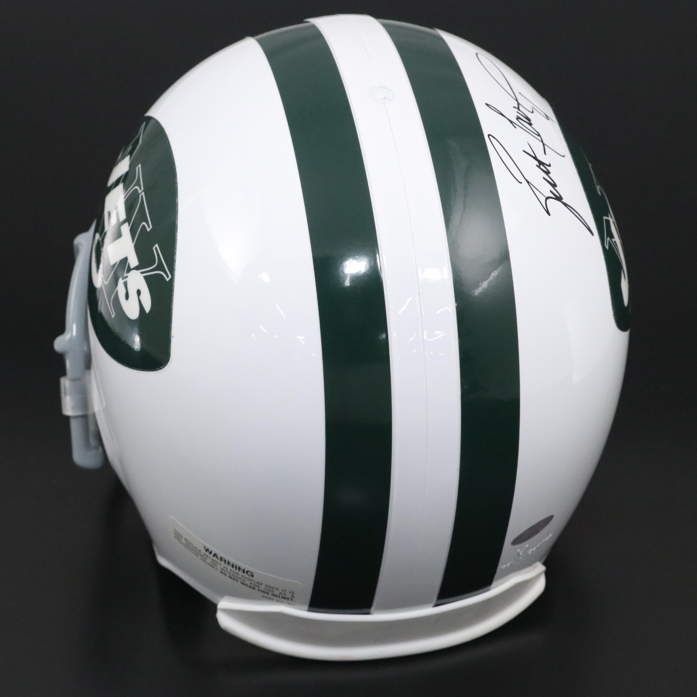 Brett Favre Signed New York Jets Riddell Full-Size Replica Football Helmet