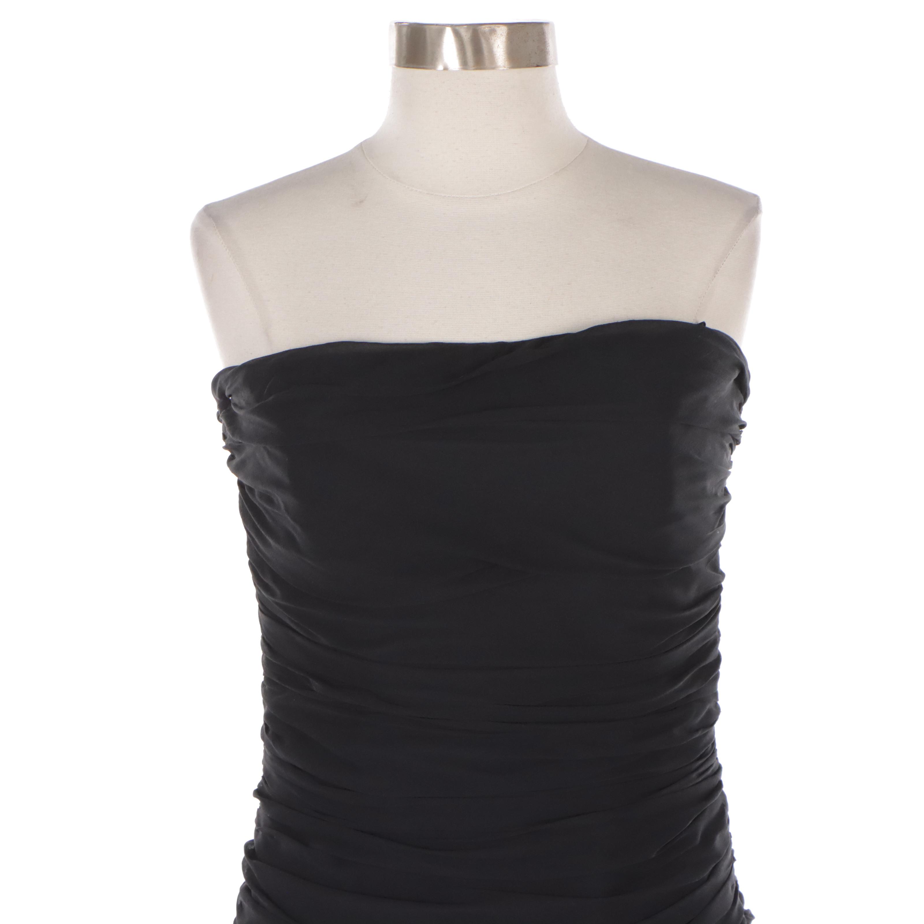 BCBG Max Azria Strapless and Ann Tjian for Kenar Sleeveless Silk Evening Dresses