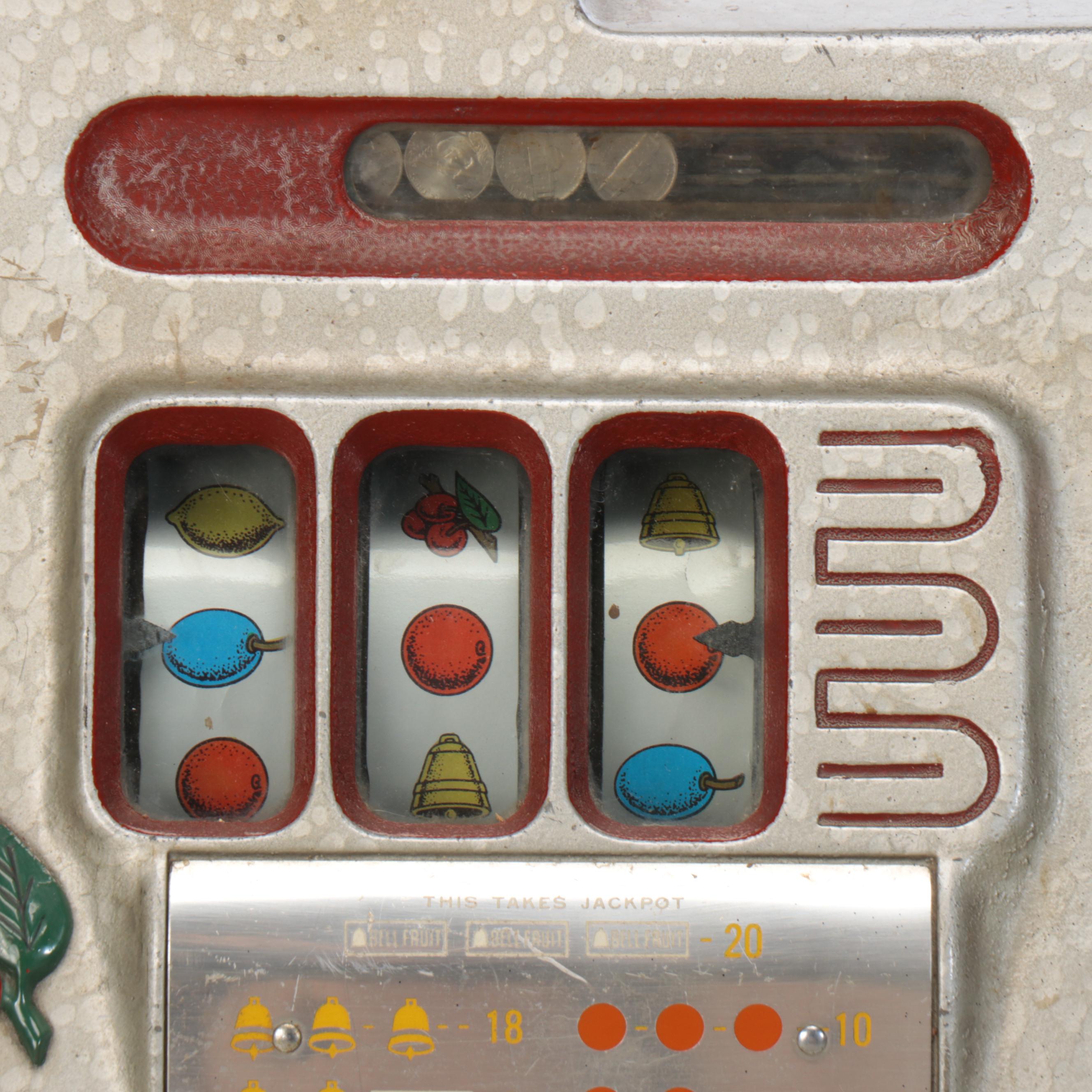 Mills Cherry Slant Front 5 Cent Slot Machine, Mid-20th Century