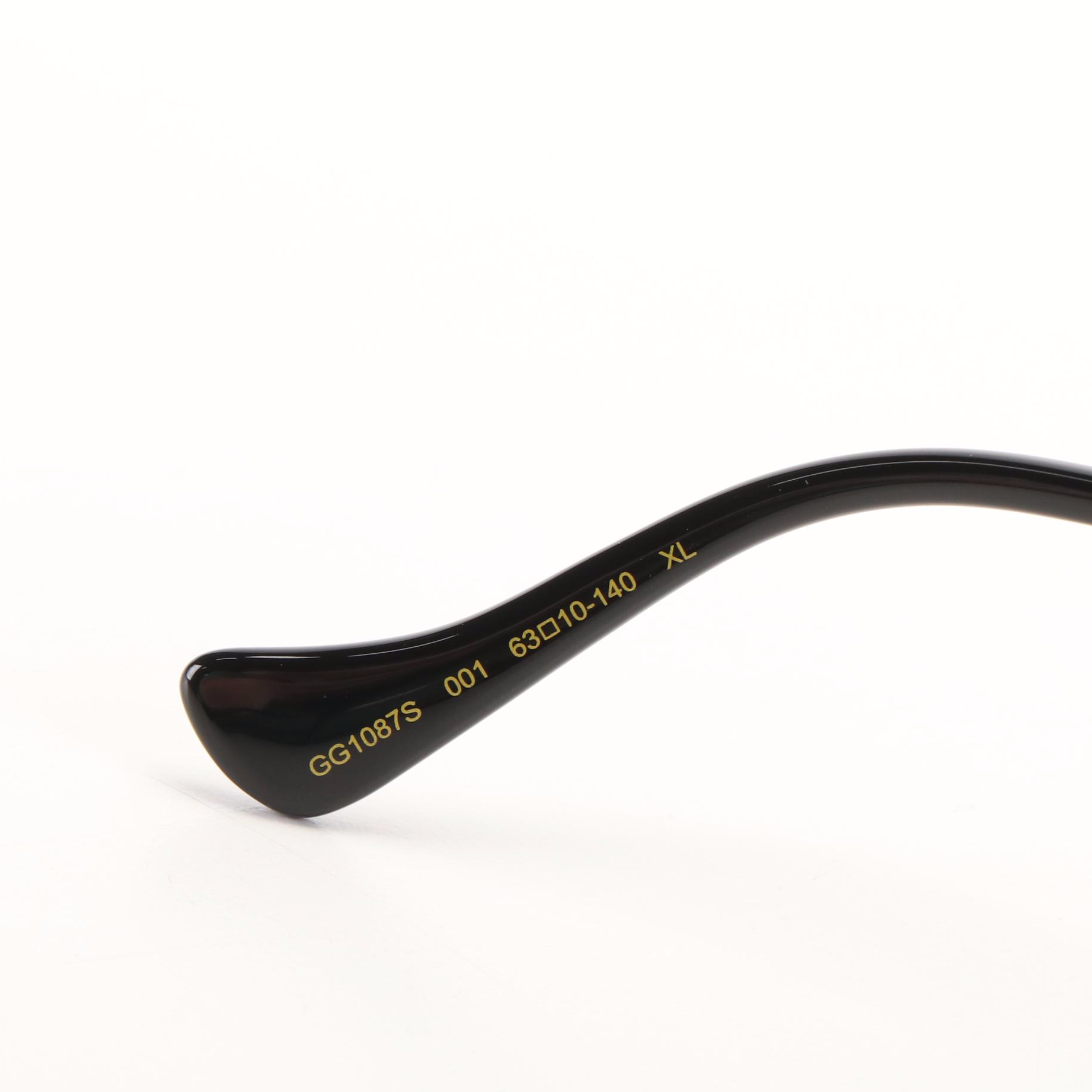 Gucci GG 1087S Aviator Sunglasses with  Gold Frames and Grey Lenses