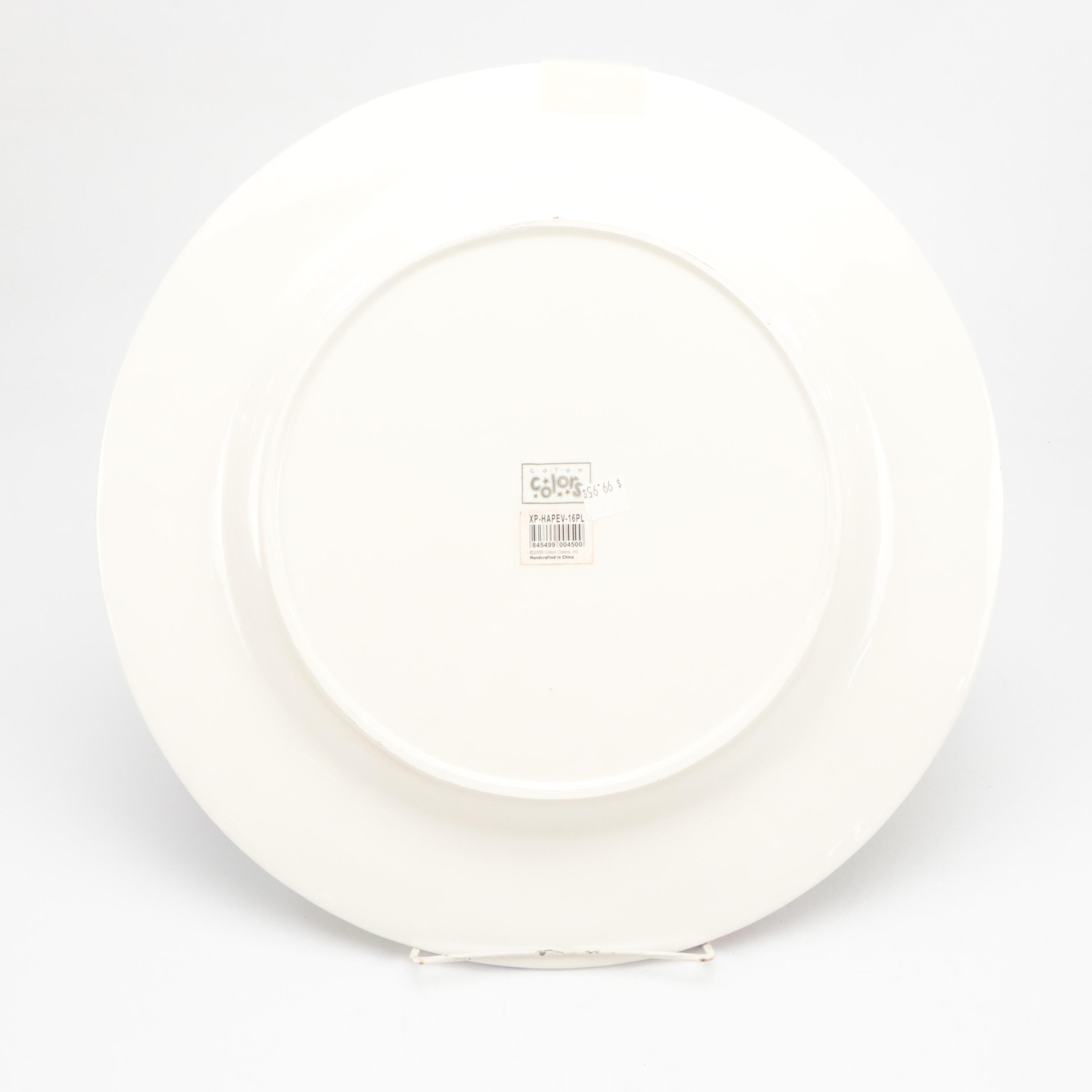 Coton Colors "Happy Everything" Platter, Serving Pieces, Bank, and Cookbook