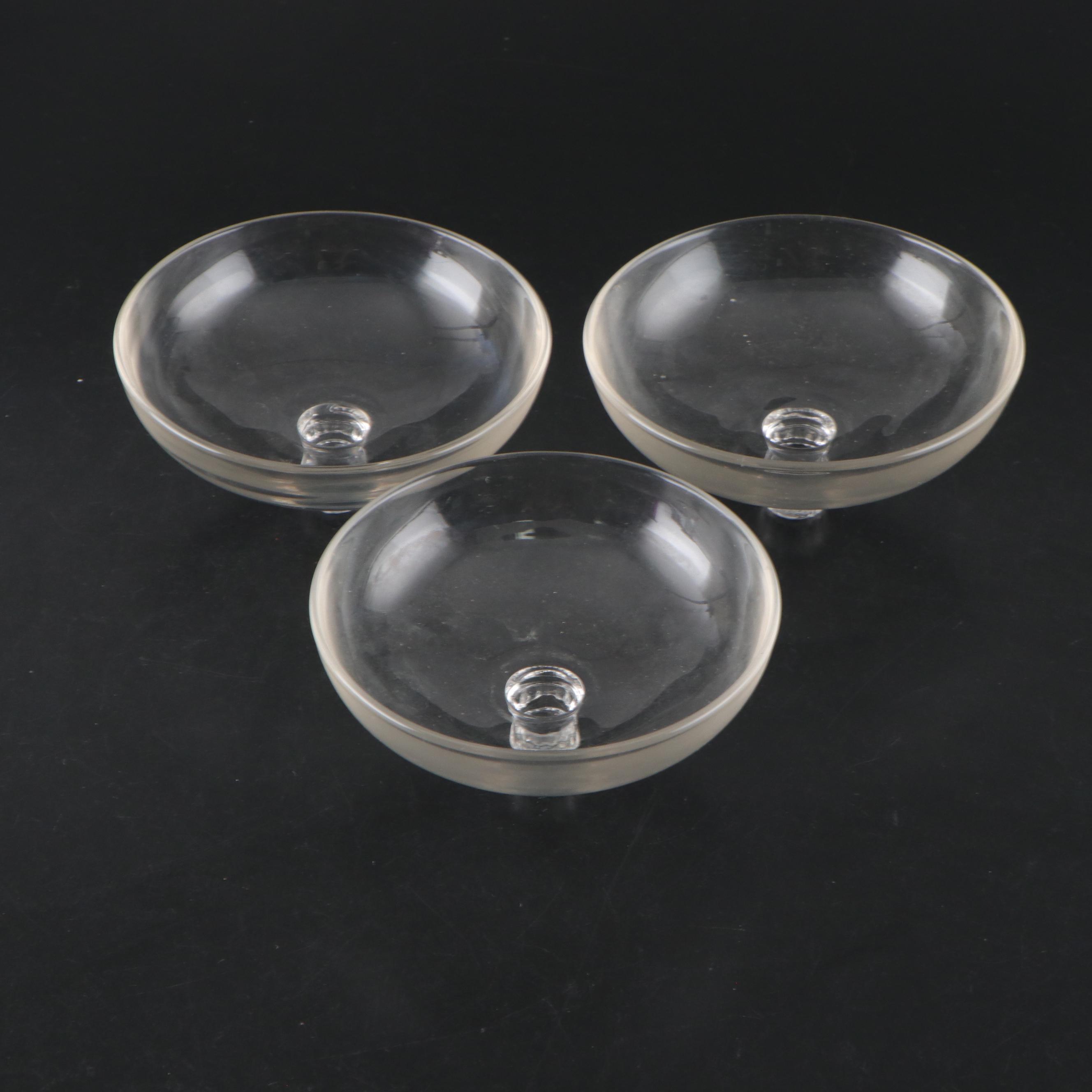 Cambridge Style Glass Epergne Candelabra Pieces and Other Glass Bobeches