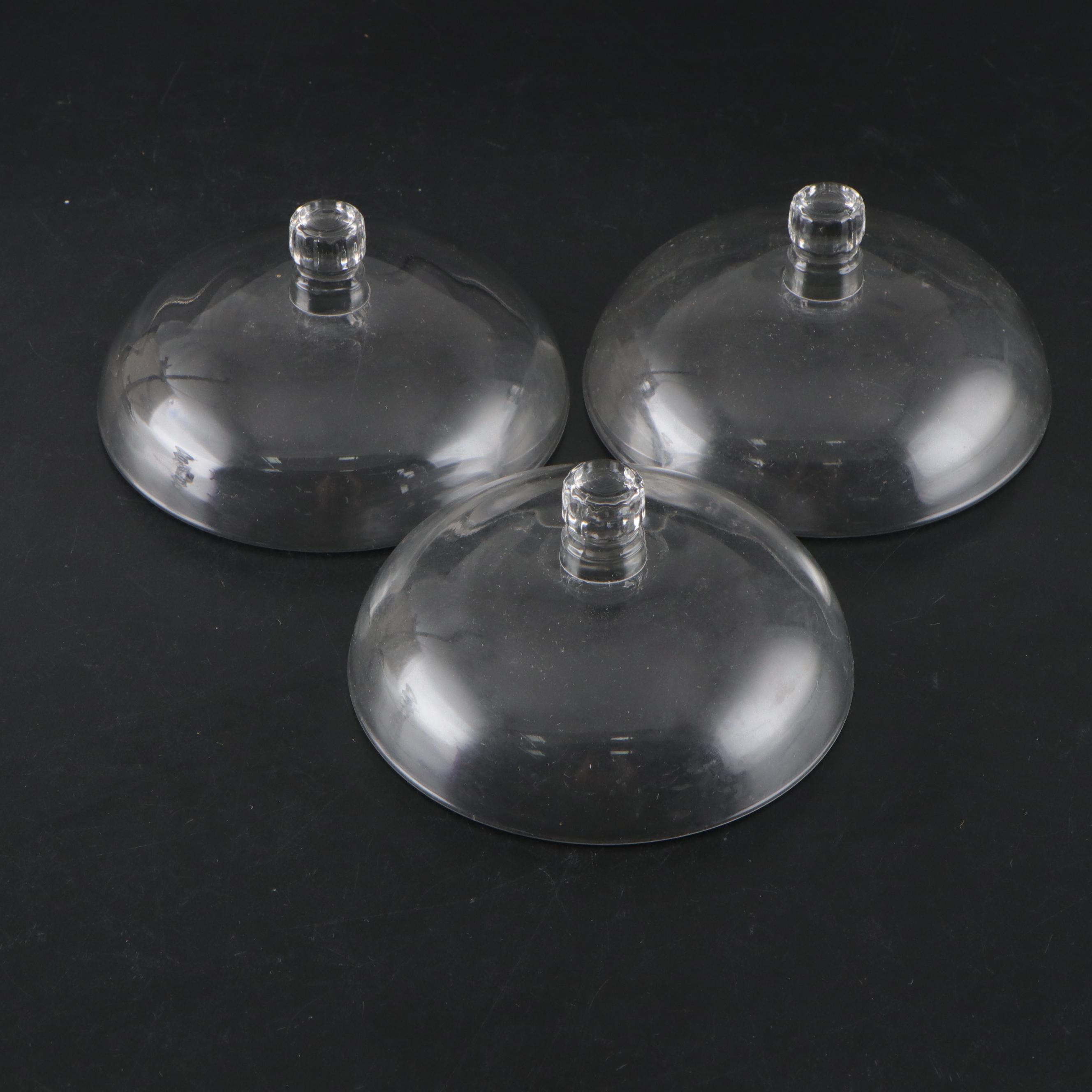 Cambridge Style Glass Epergne Candelabra Pieces and Other Glass Bobeches