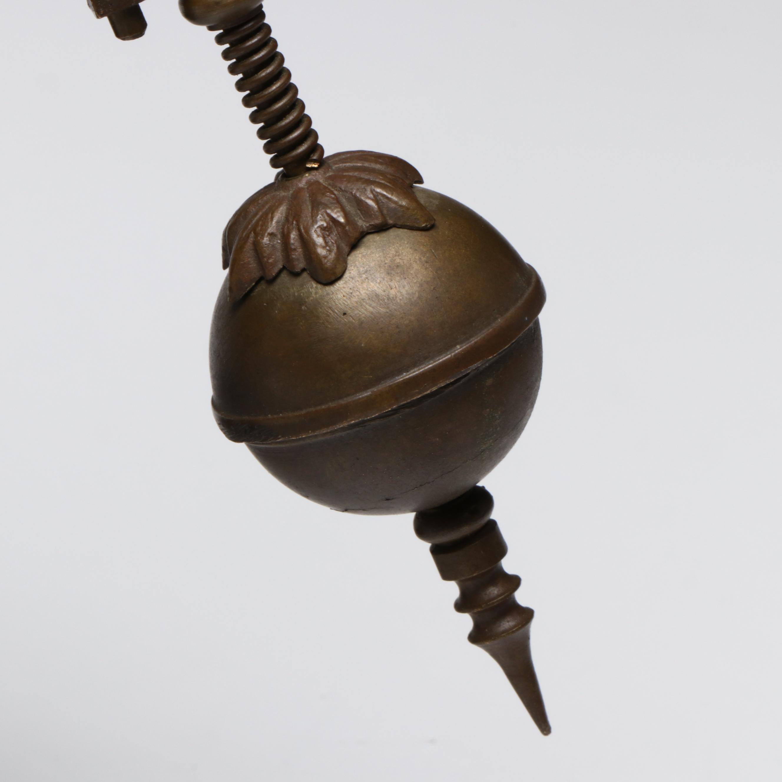 Junghans Style Bronze Elephant Swinger Mantel Clock