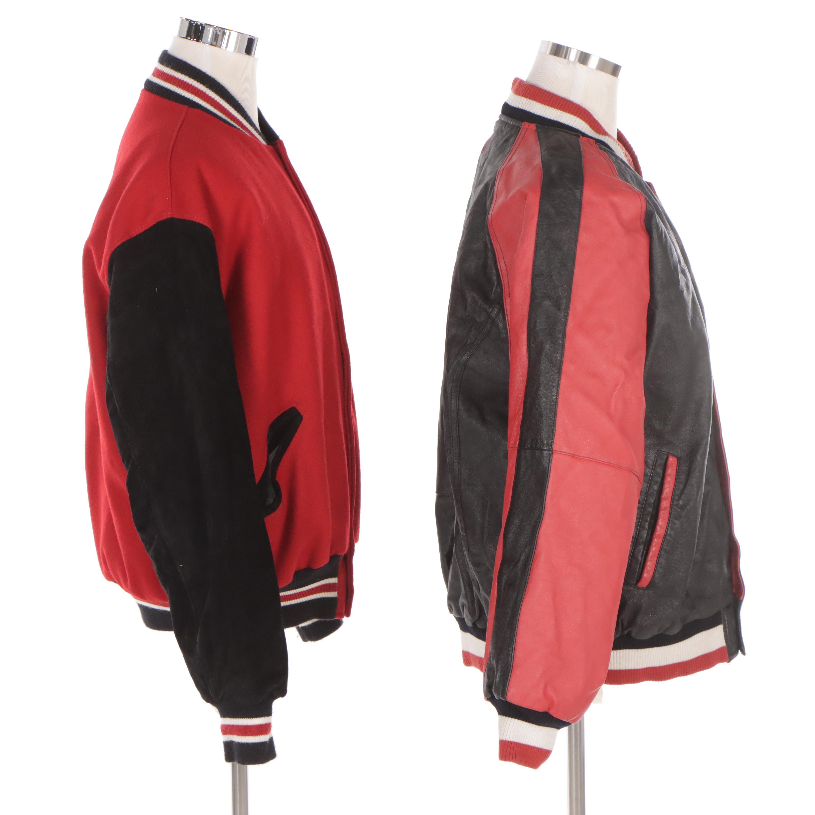 University Of Cincinnati Bearcats Wool and Leather Jackets