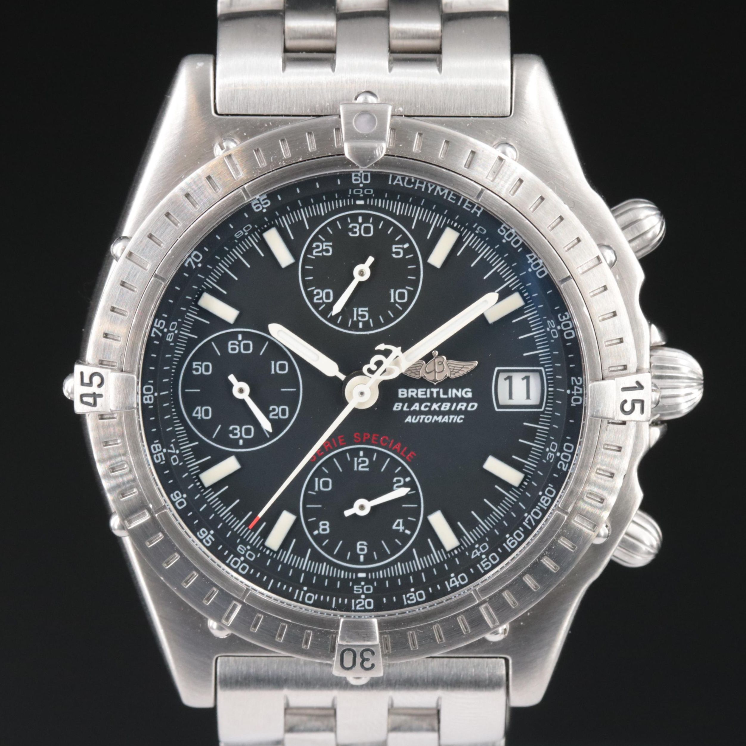 Breitling Chronomat Black Steel Serie Speciale 39mm Automatic Watch