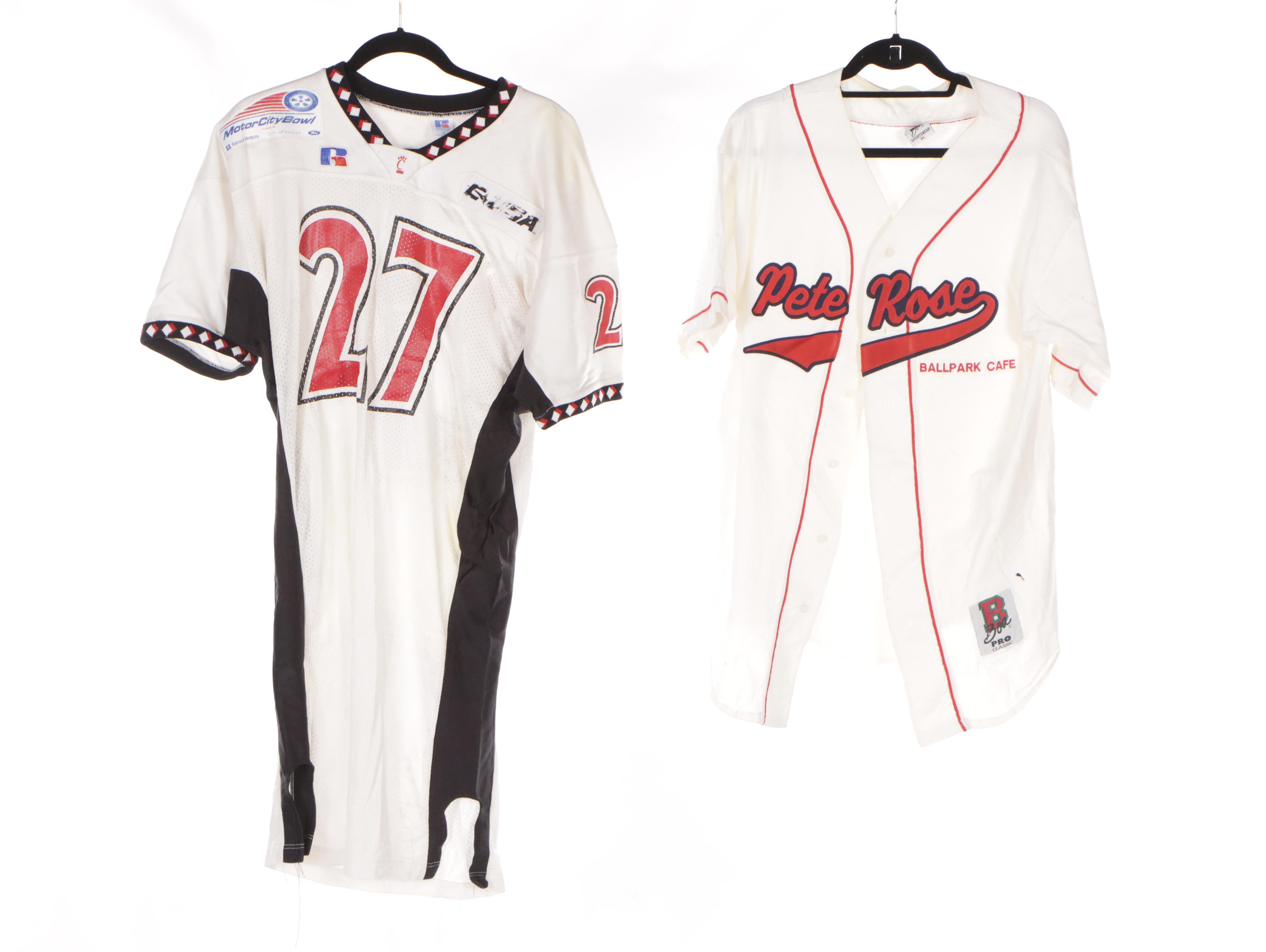 Cincinnati Reds Track Suit and University Of Cincinnati Basketball Uniform, More