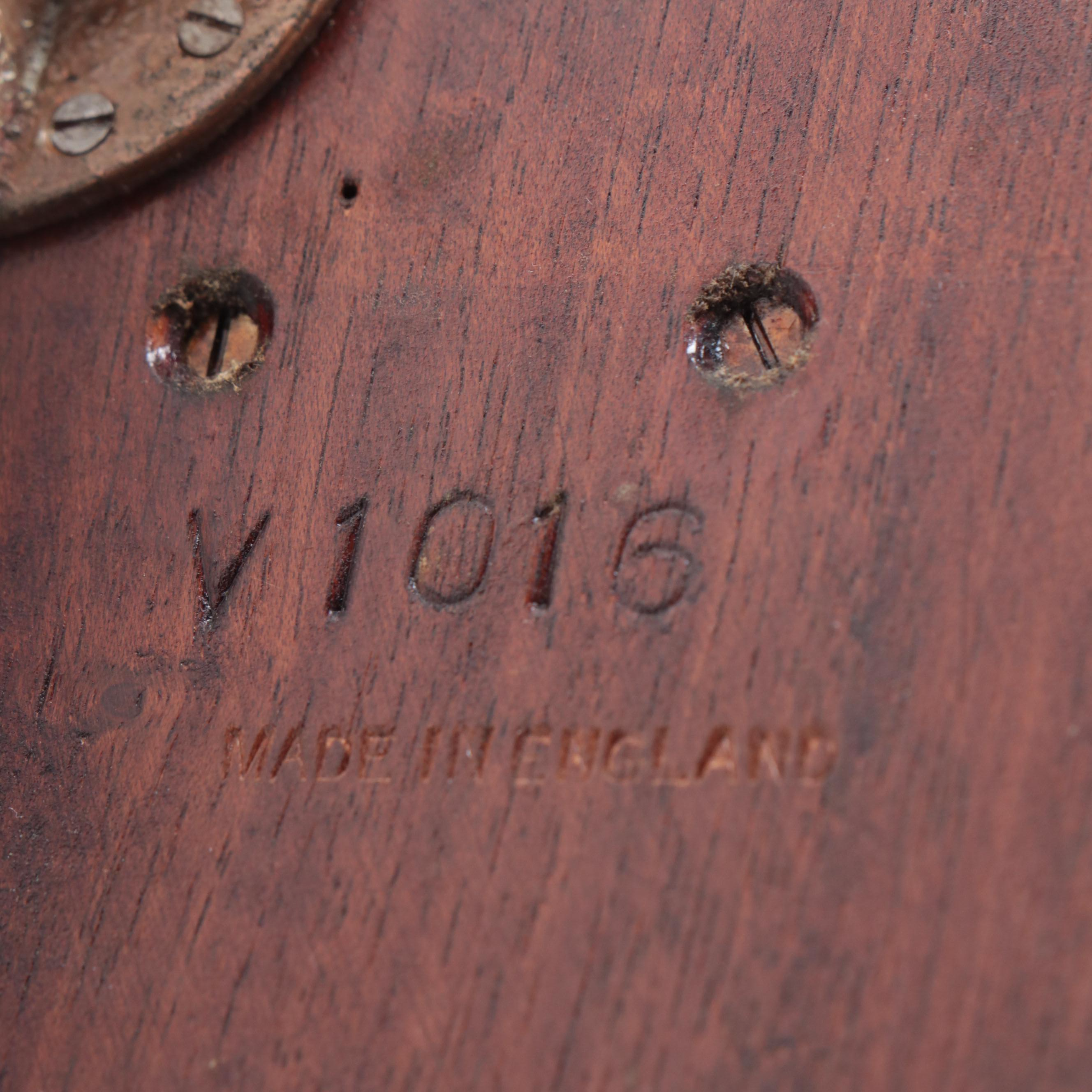 Bombay Company Wooden Jewelry Box with Elliott English Clock, Late 20th Century