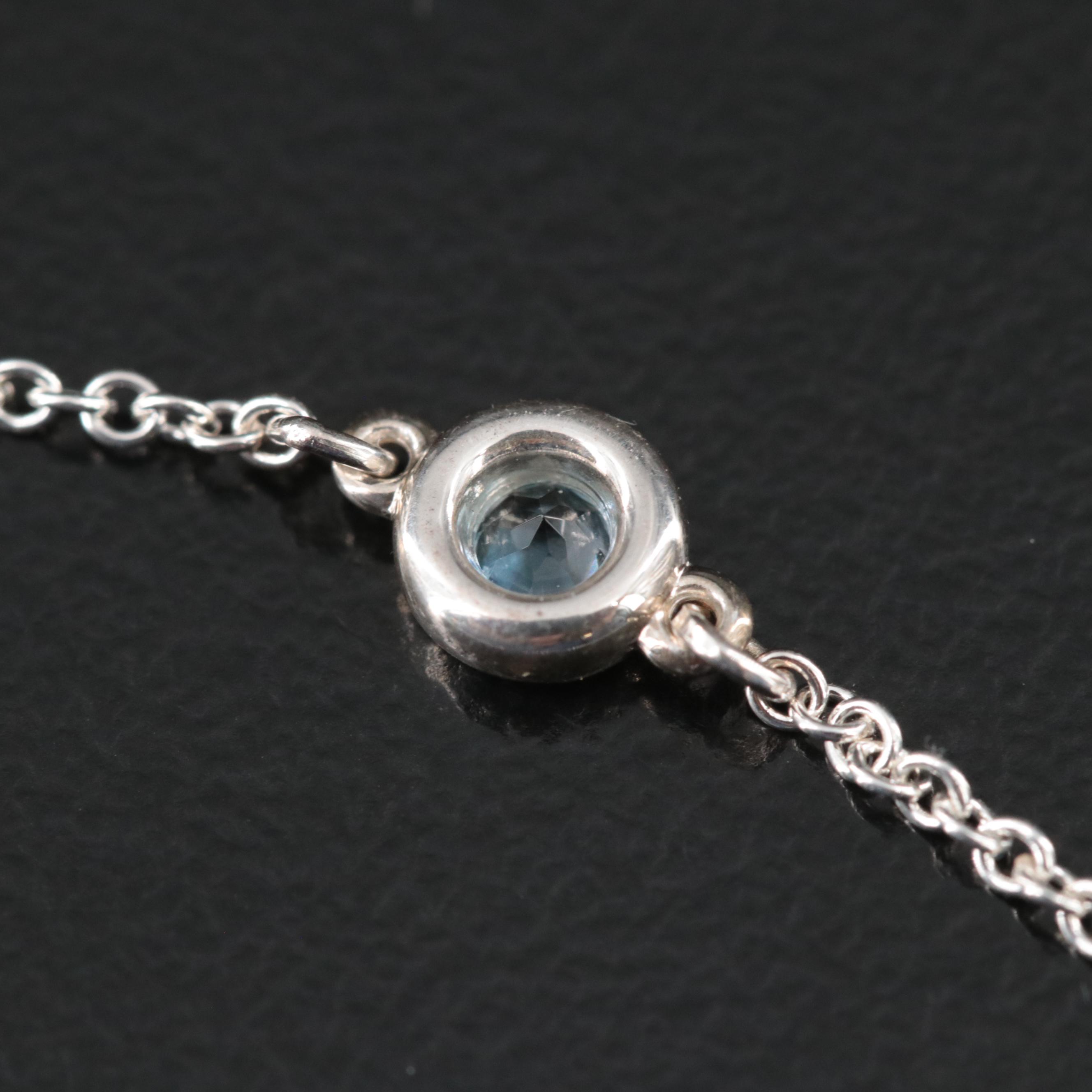 Elsa Peretti for Tiffany & Co. Color by the Yard Sterling Aquamarine Bracelet