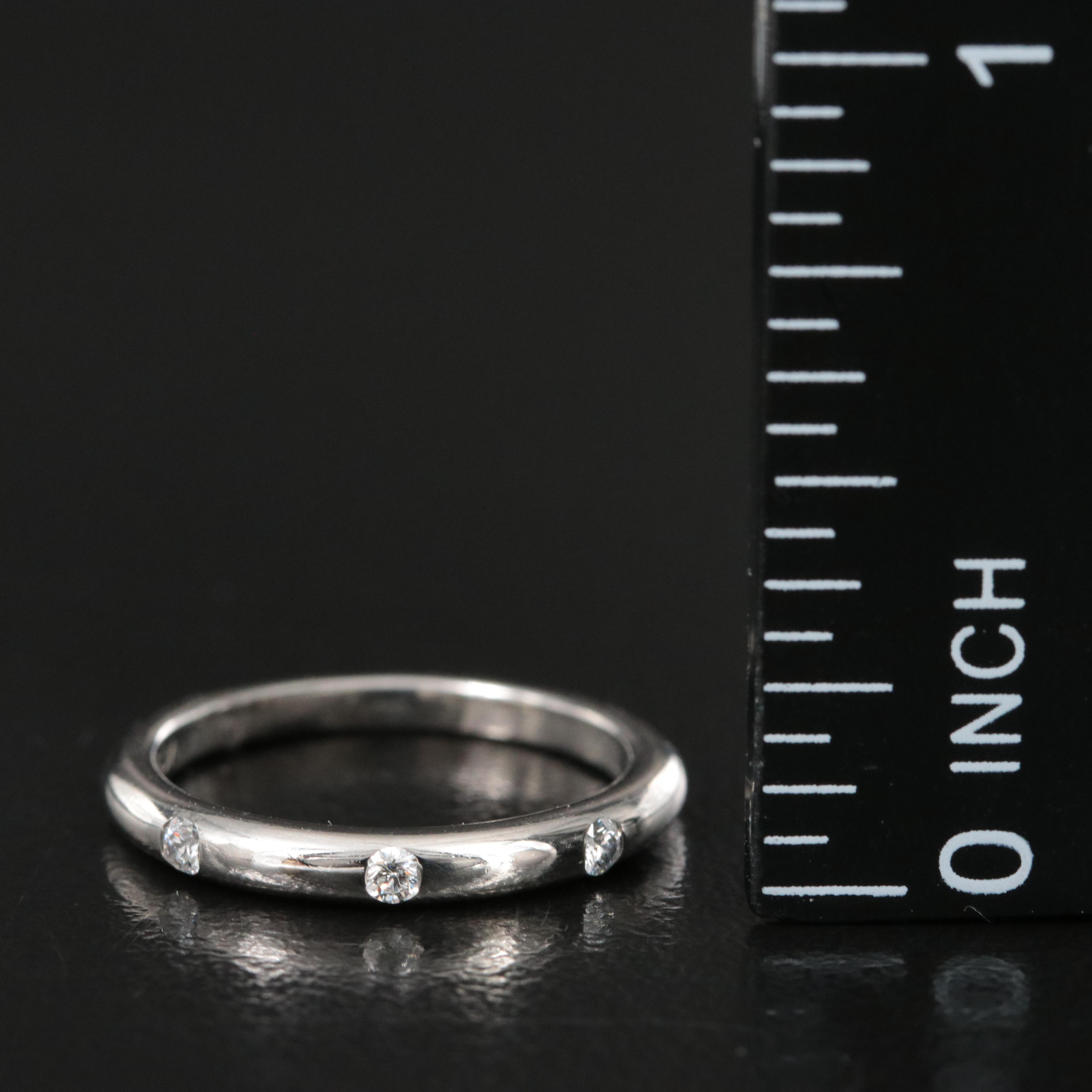 Bulgari BVLGARI Fedi Platinum Band with Diamond Accents