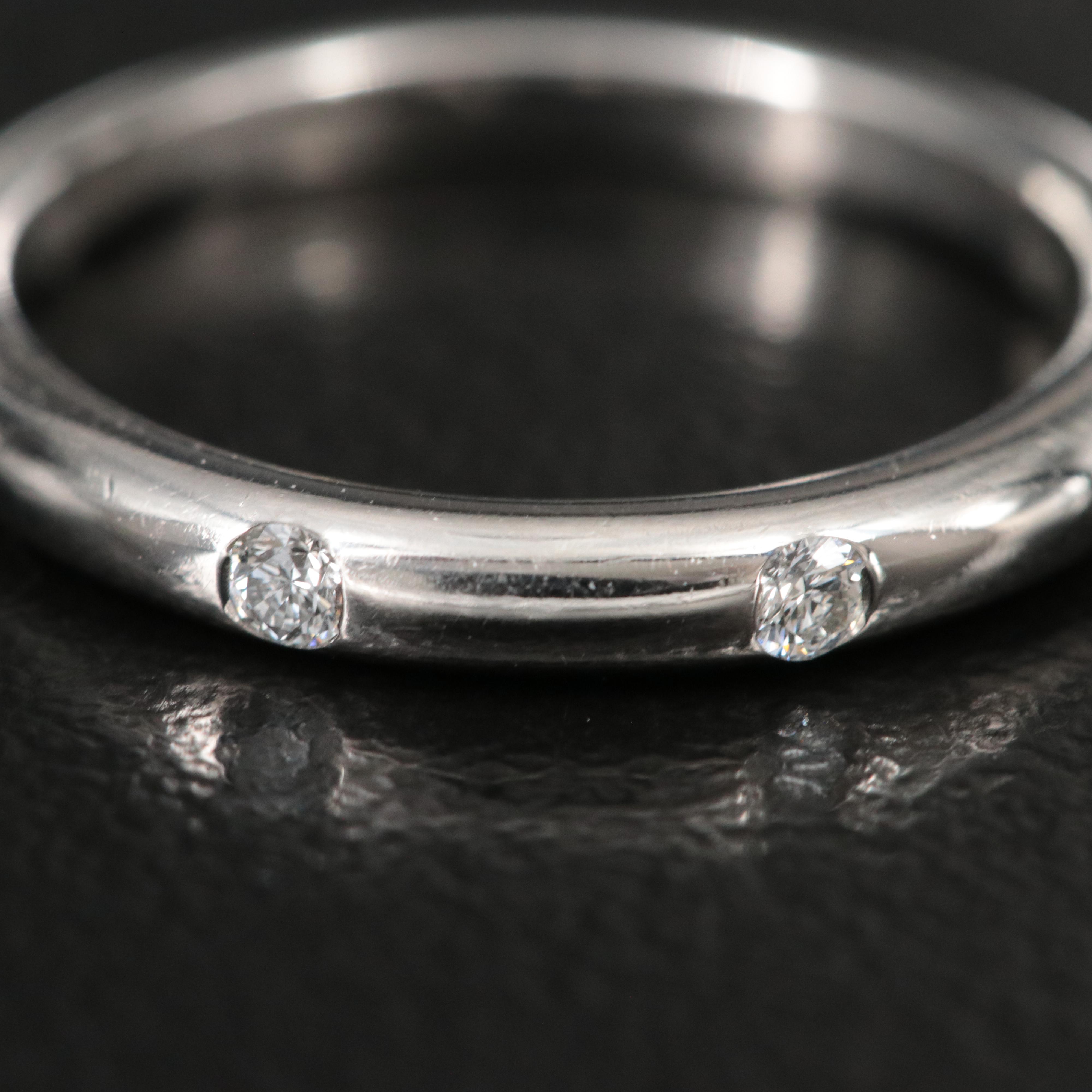 Bulgari BVLGARI Fedi Platinum Band with Diamond Accents