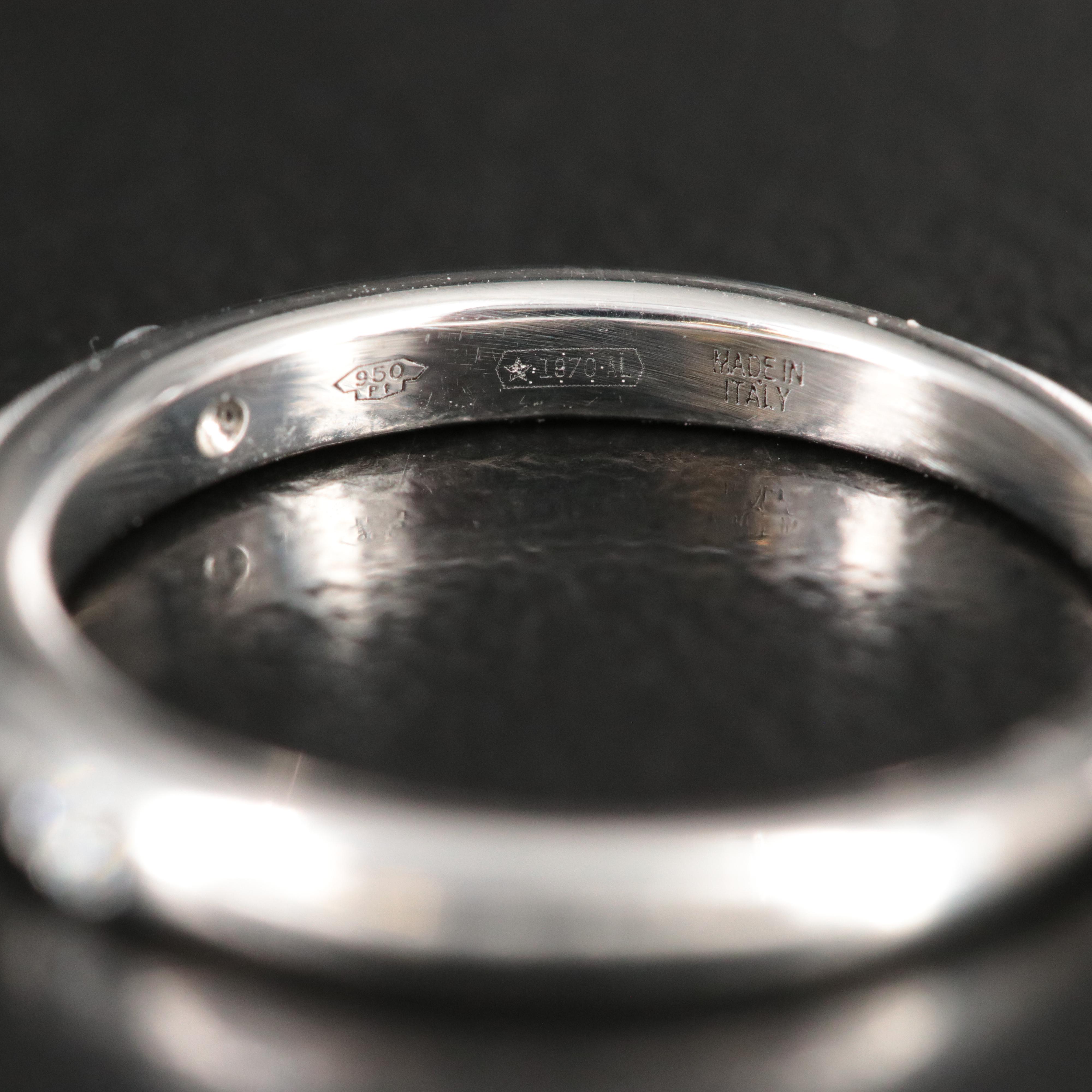 Bulgari BVLGARI Fedi Platinum Band with Diamond Accents