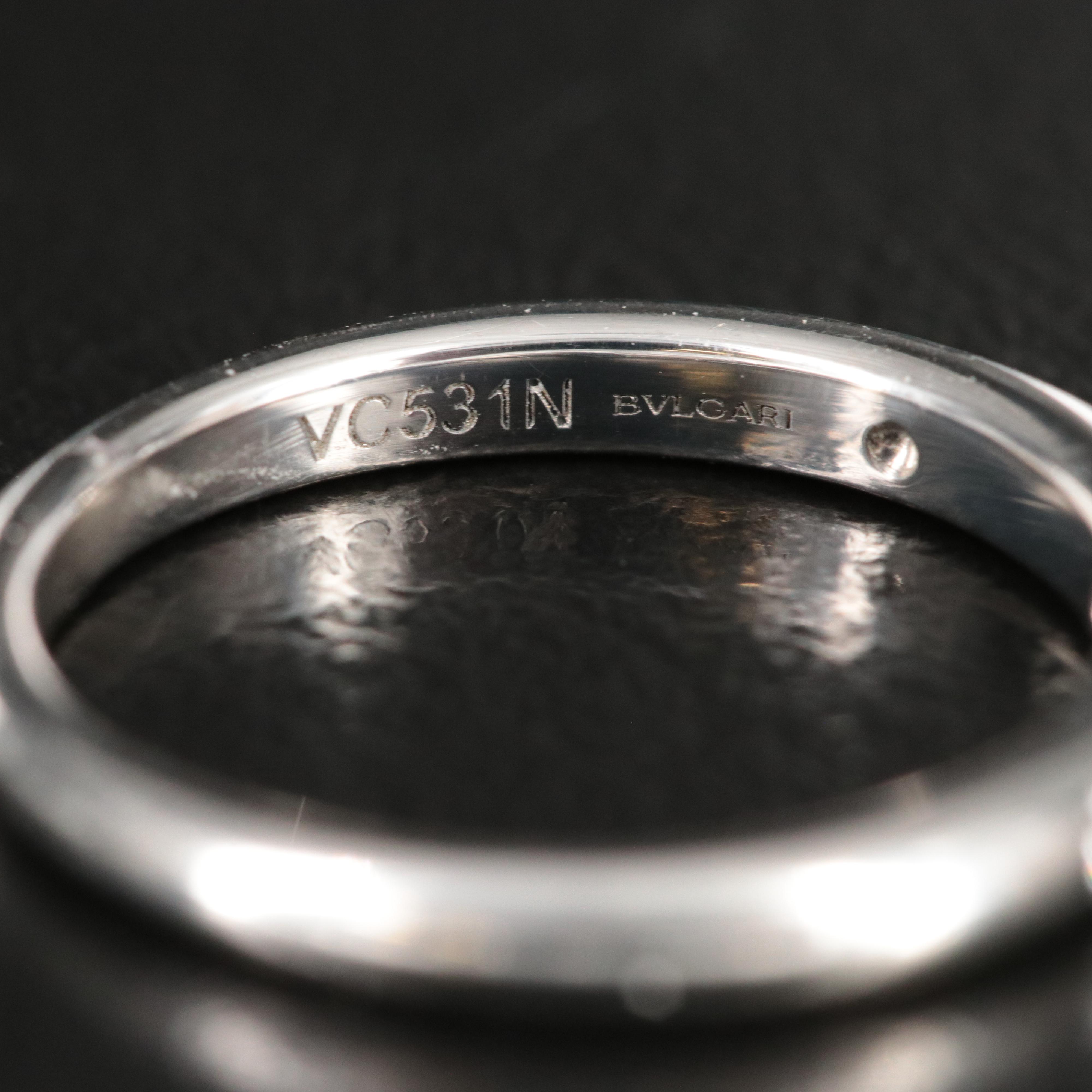 Bulgari BVLGARI Fedi Platinum Band with Diamond Accents