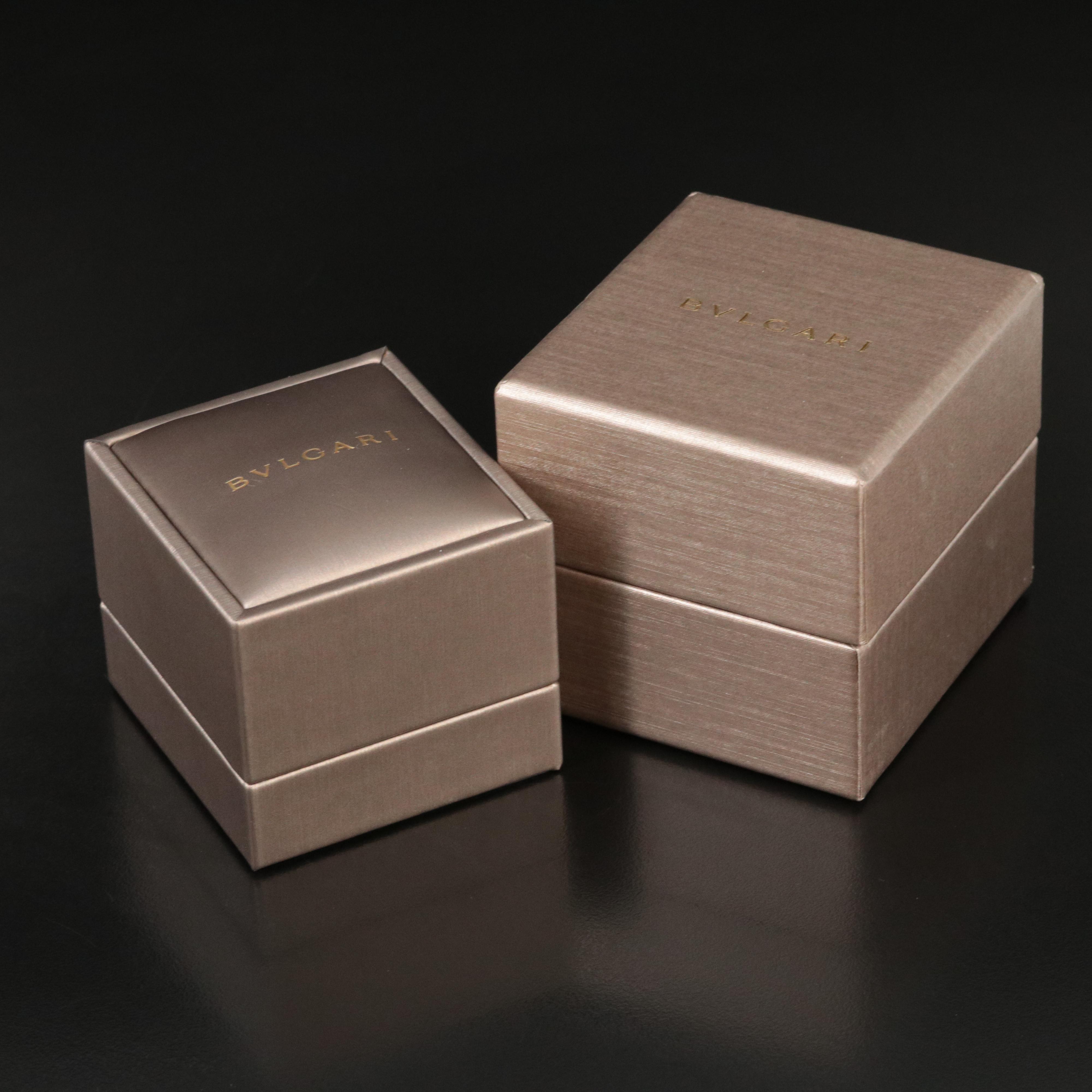 Bulgari BVLGARI Fedi Platinum Band with Diamond Accents