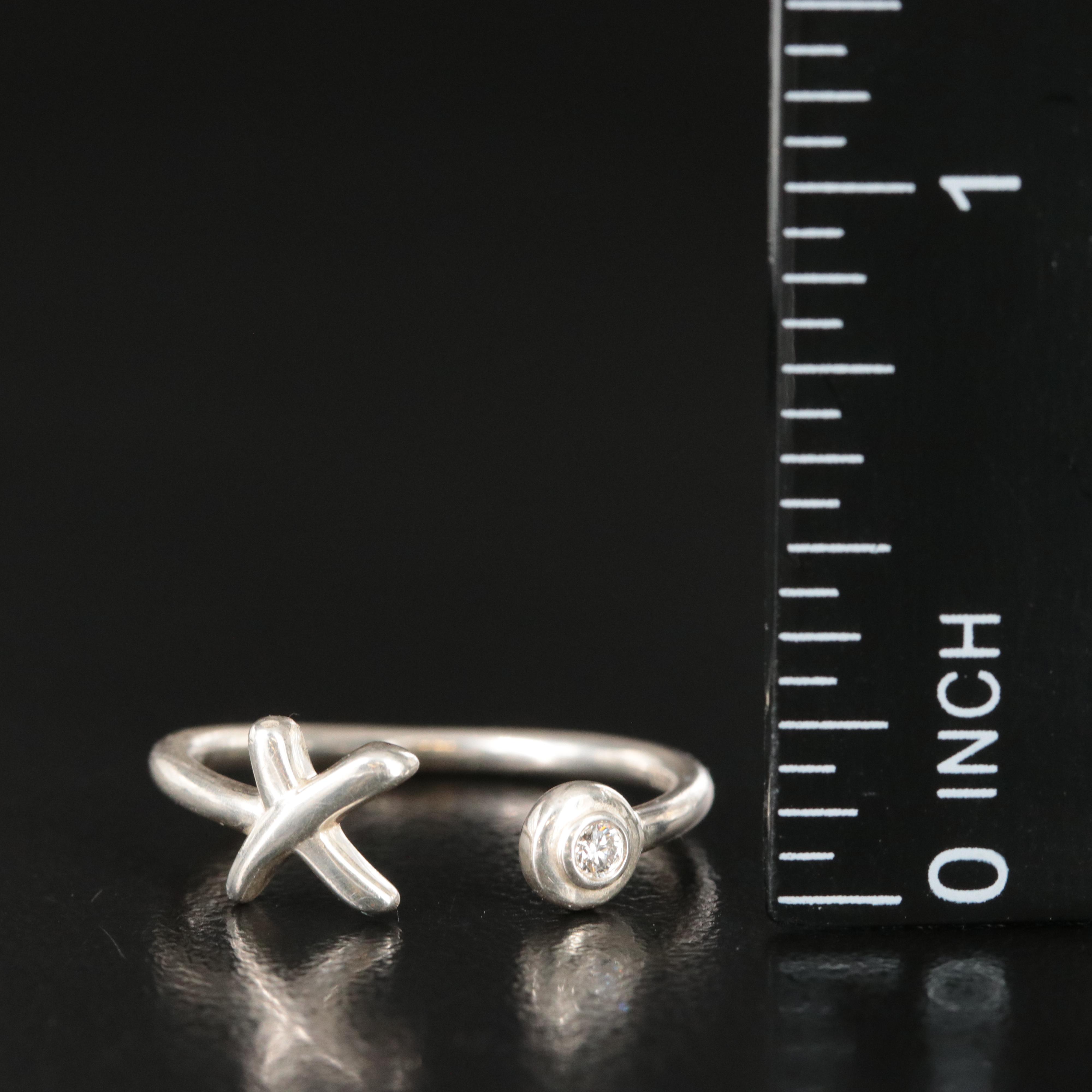 Tiffany & Co. Graffiti X Sterling and Diamond Wire Ring