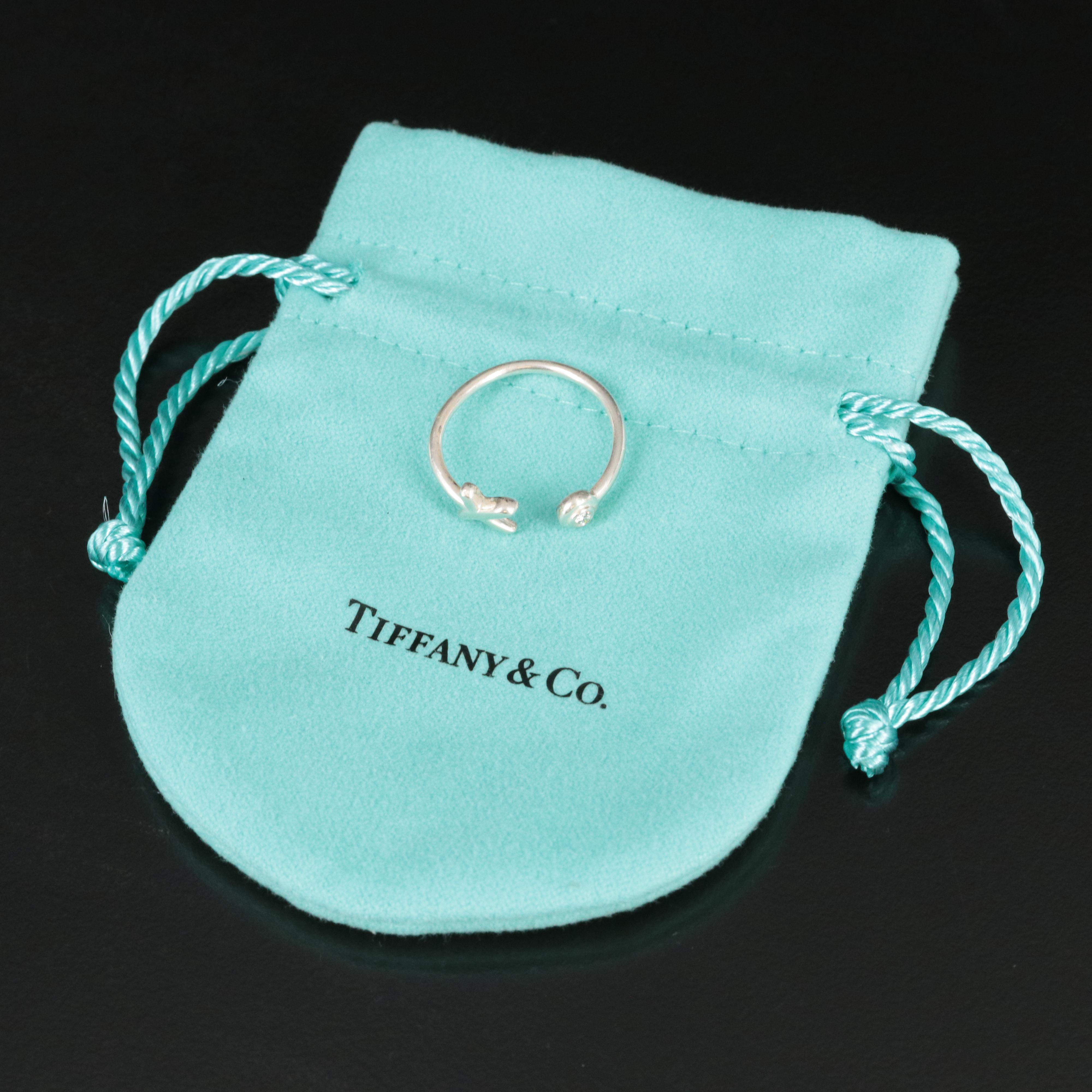 Tiffany & Co. Graffiti X Sterling and Diamond Wire Ring