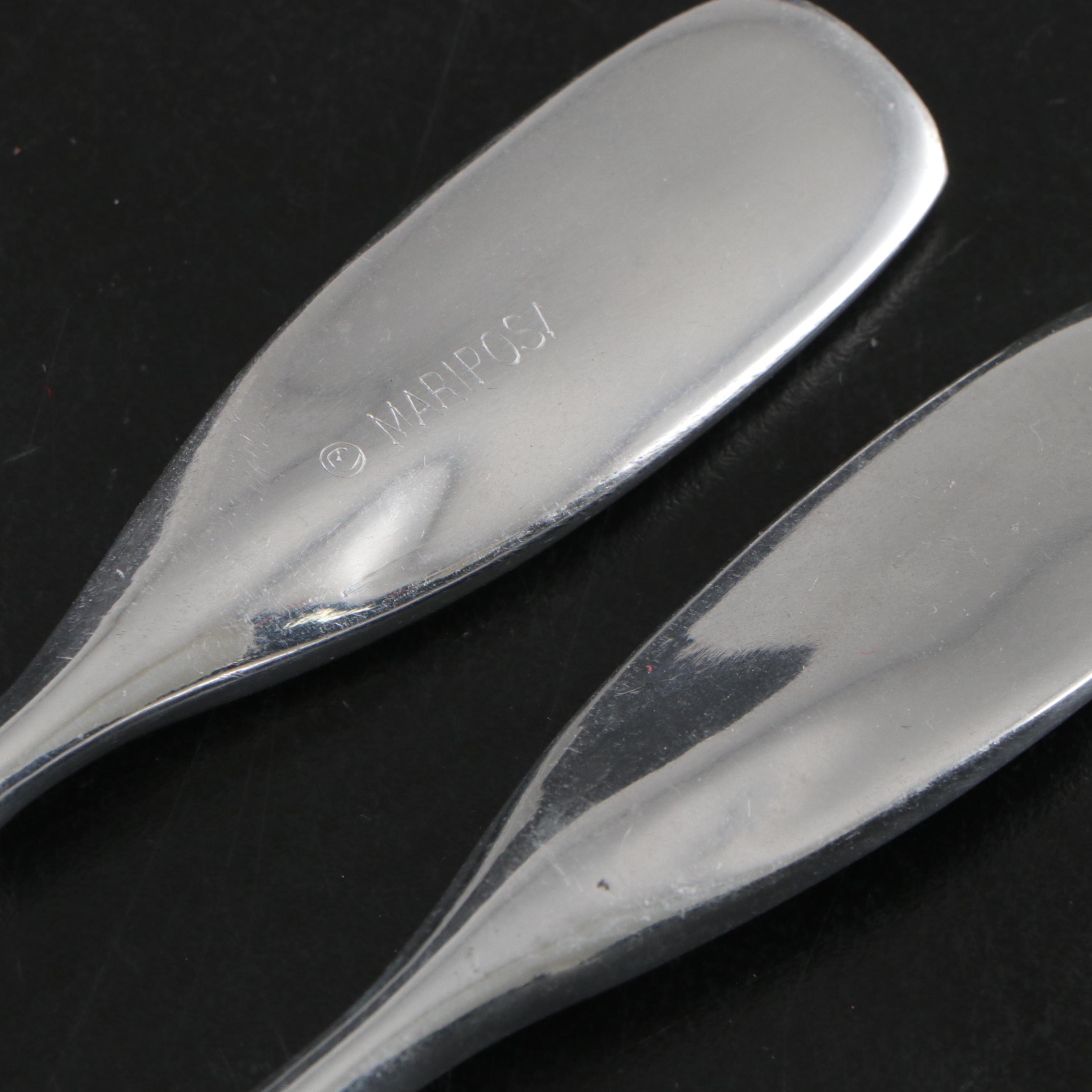 Mariposa Metal Boat-Shaped Serving Bowl with Oars