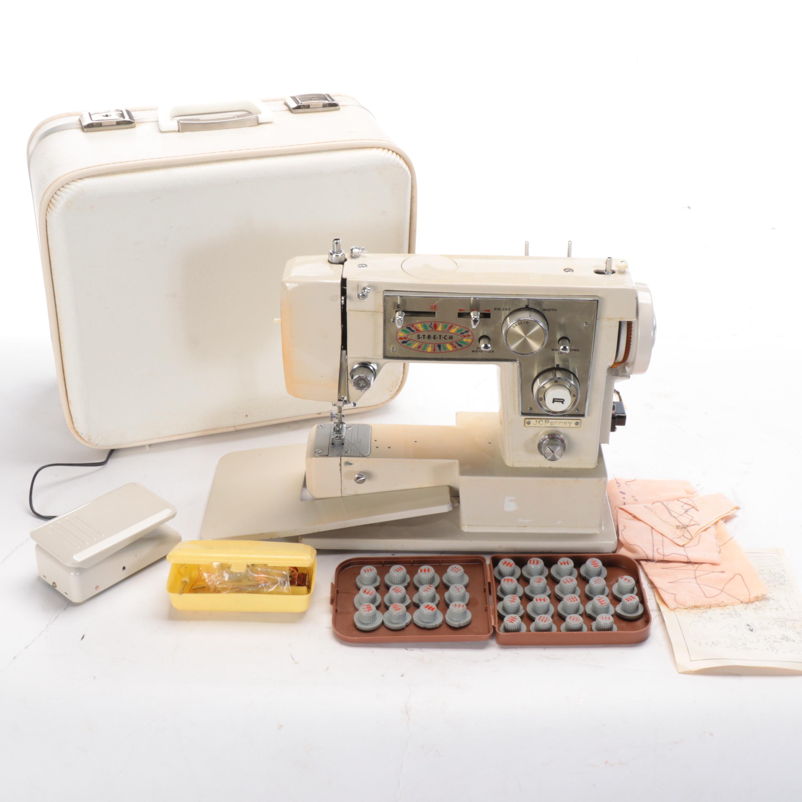 JCPenney sewing 2024 machine with case