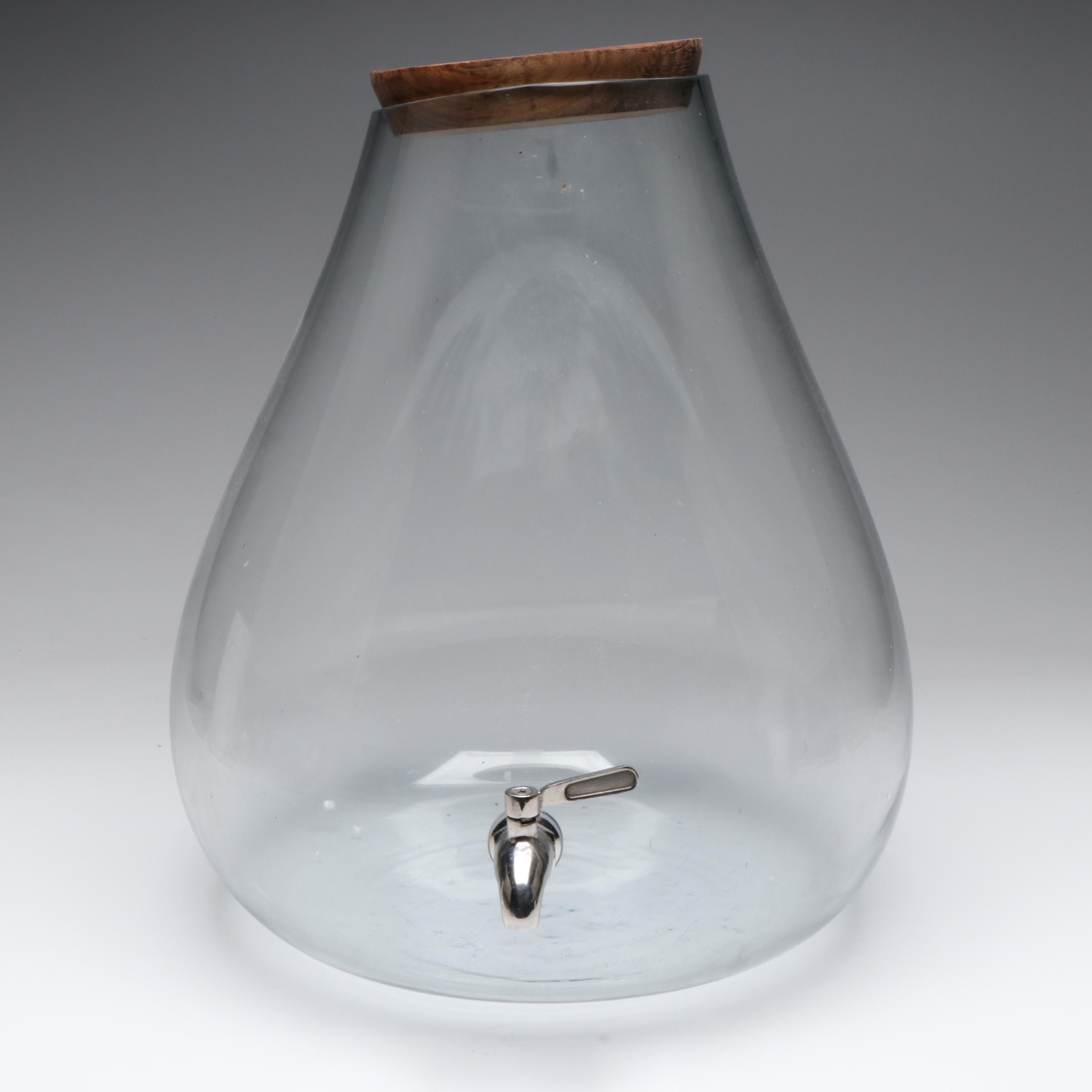 Roost Blown Recycled Glass Bubble Shaped Beverage Dispenser