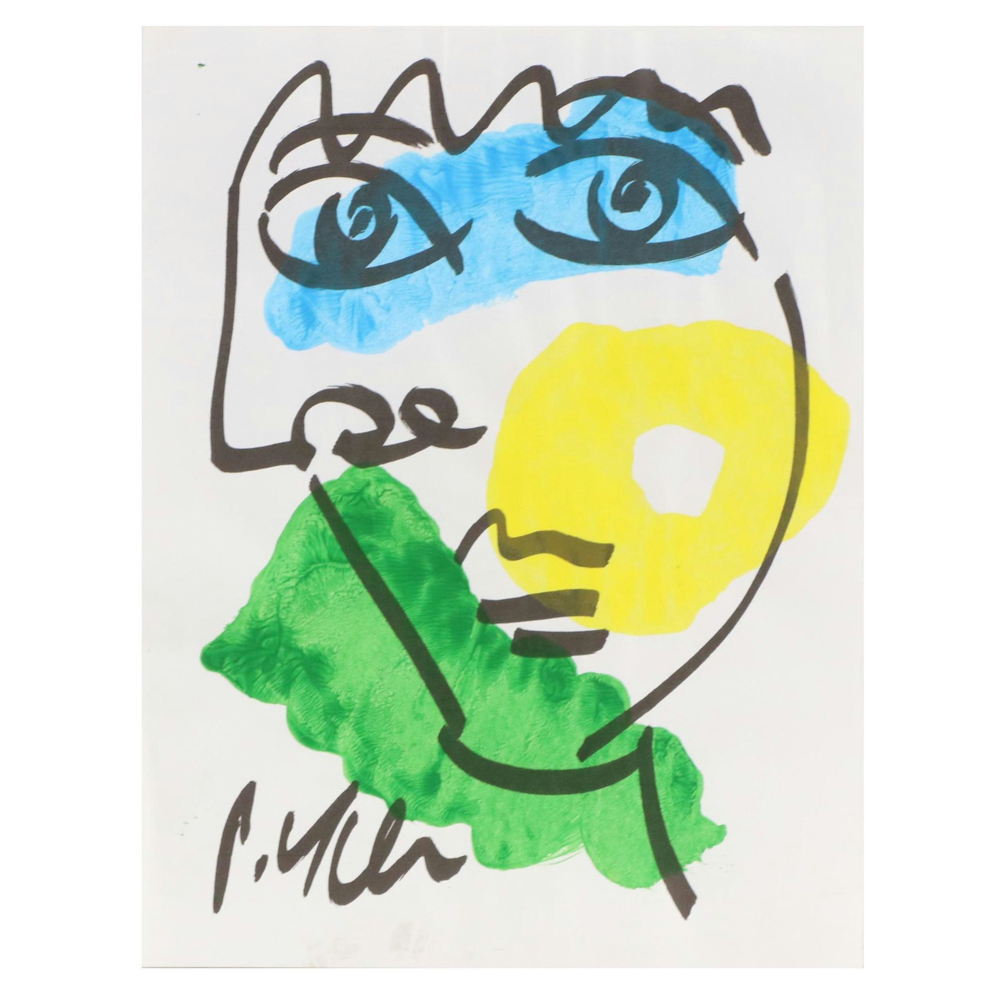 Peter Robert Keil Abstract Acrylic Portrait