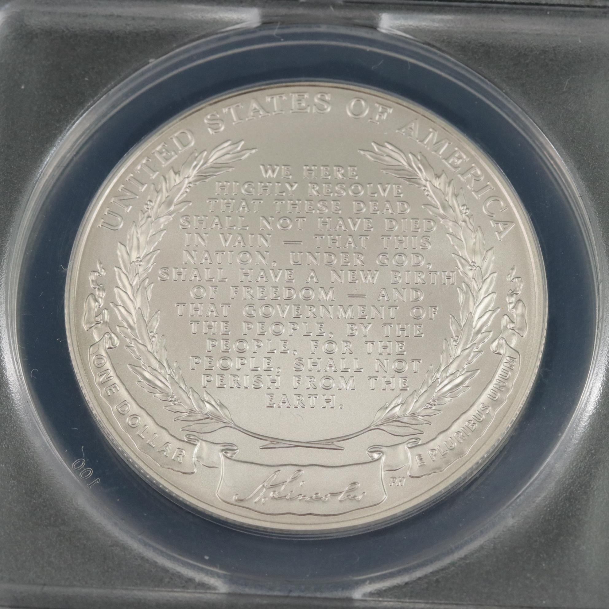 Three NGC Certified Modern Commemorative Silver Dollars