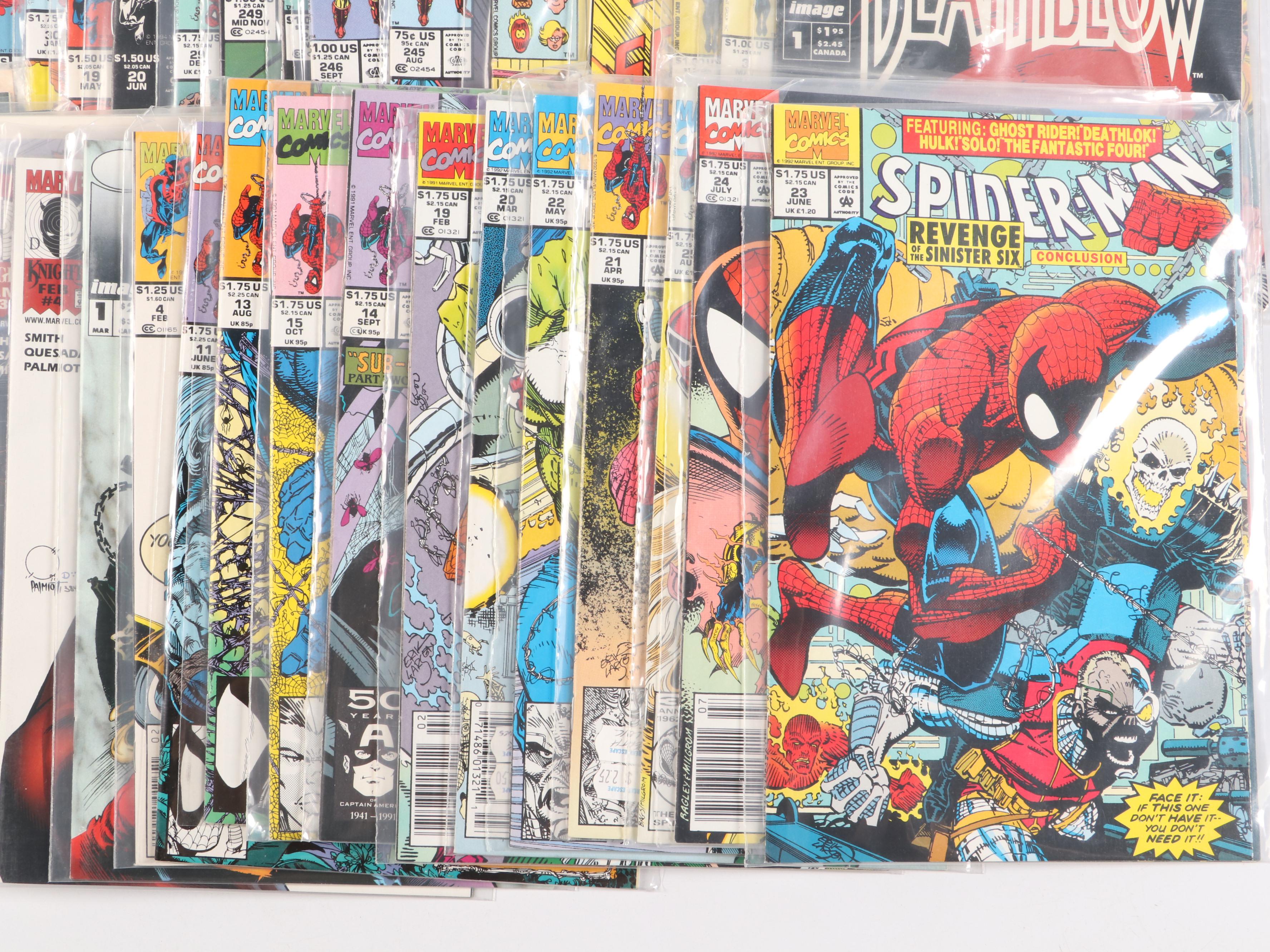 Bronze–Modern Age Comic Books Featuring "Spider-Man," "Iron Man," and More