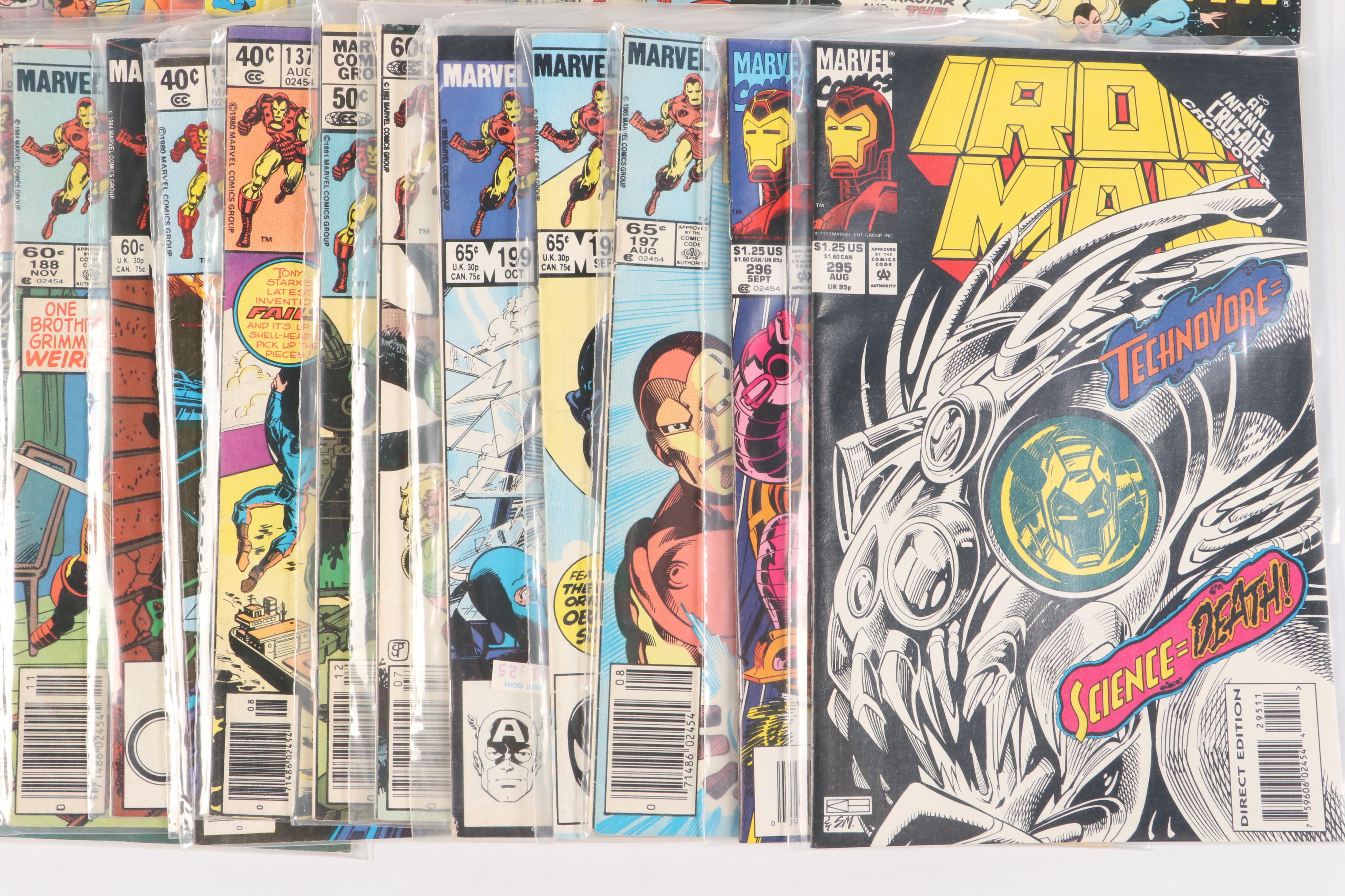 Bronze–Modern Age Comic Books Featuring "Spider-Man," "Iron Man," and More