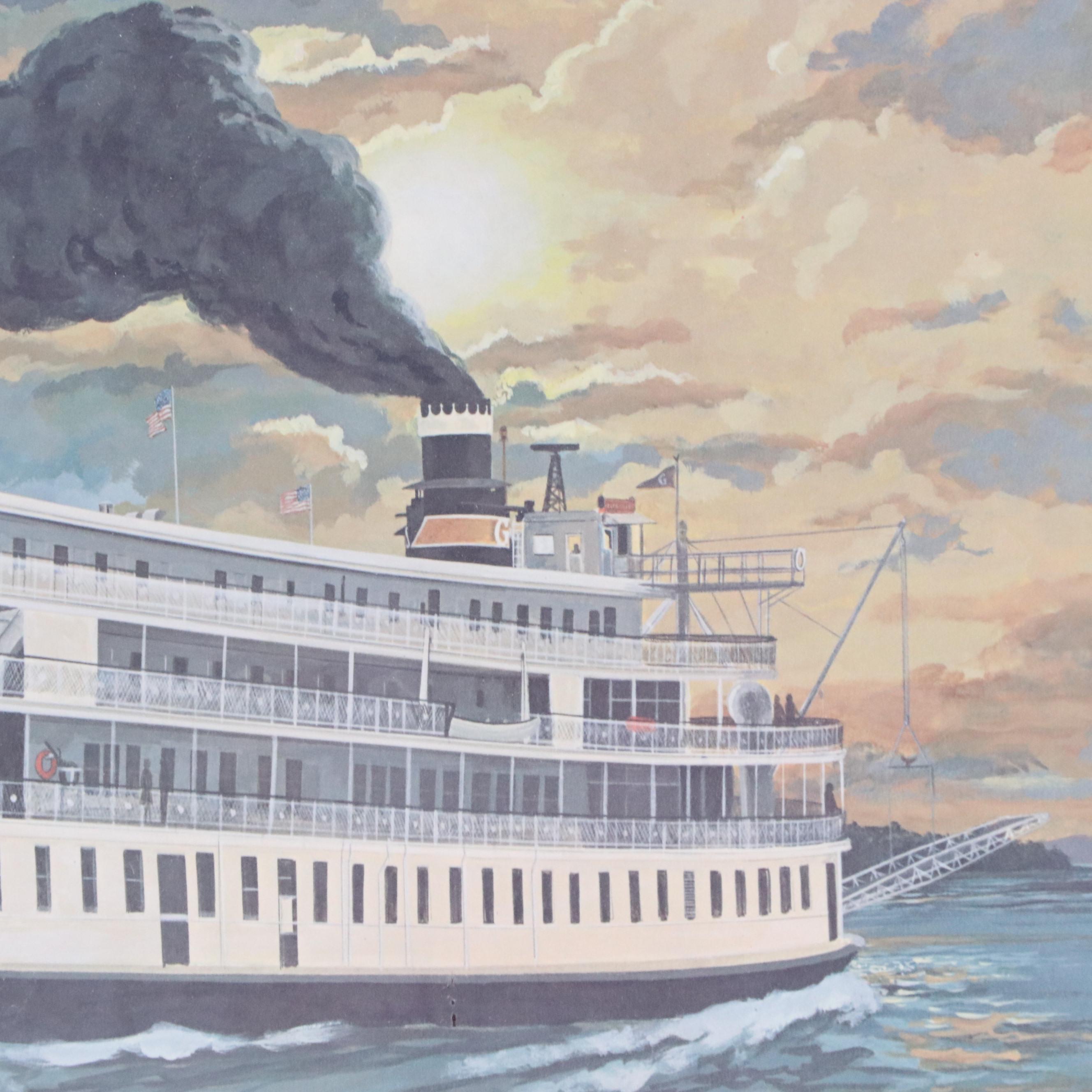 Charles Hooper Offset Lithograph "Delta Queen"