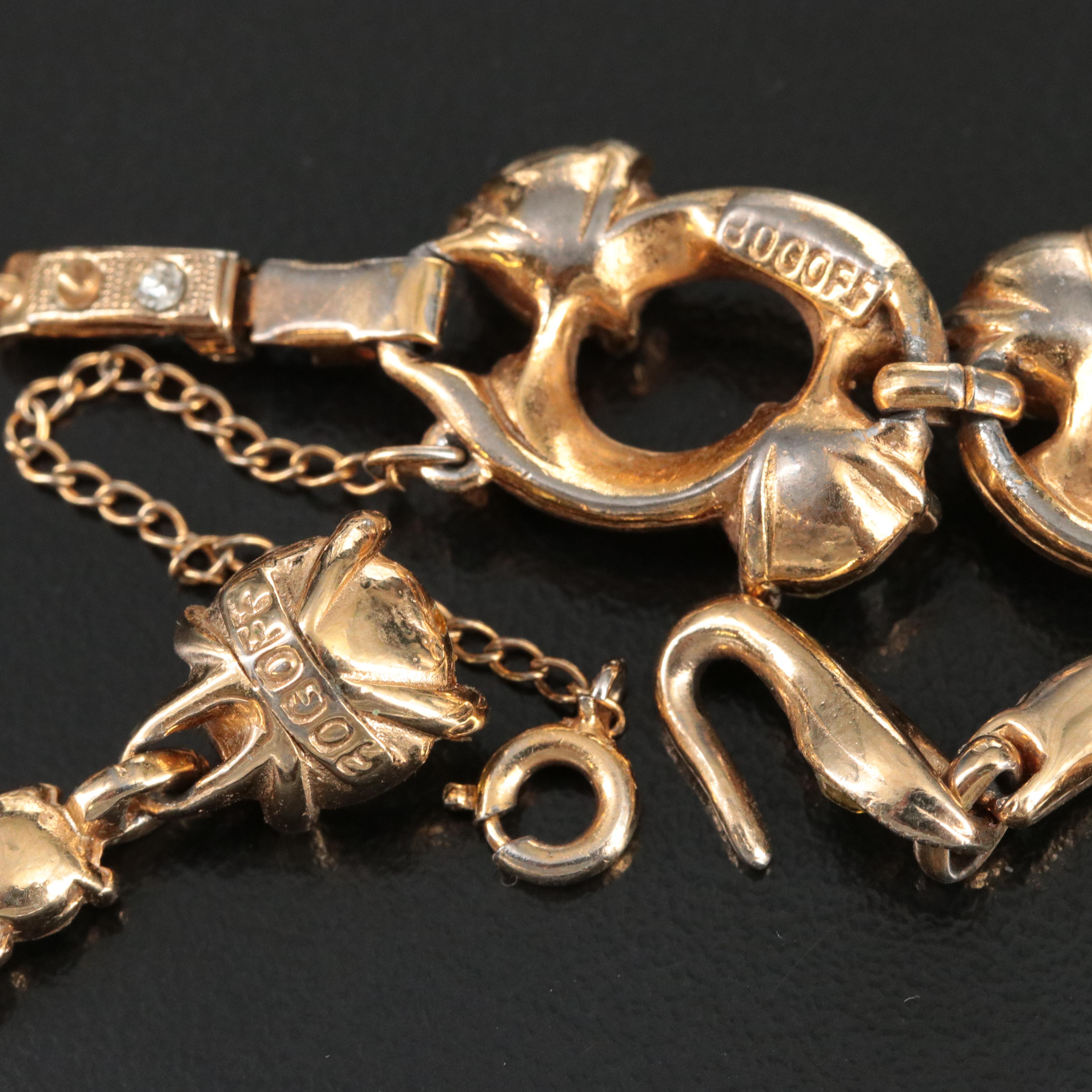 Vintage Bogoff Rhinestone Jewelry Set