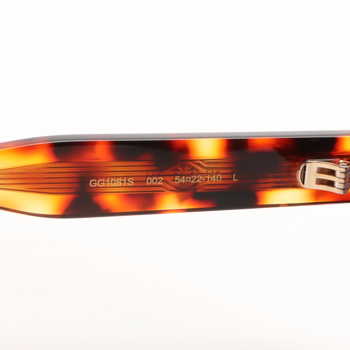 Gucci GG1081S Havana Smoke Lens Sunglasses