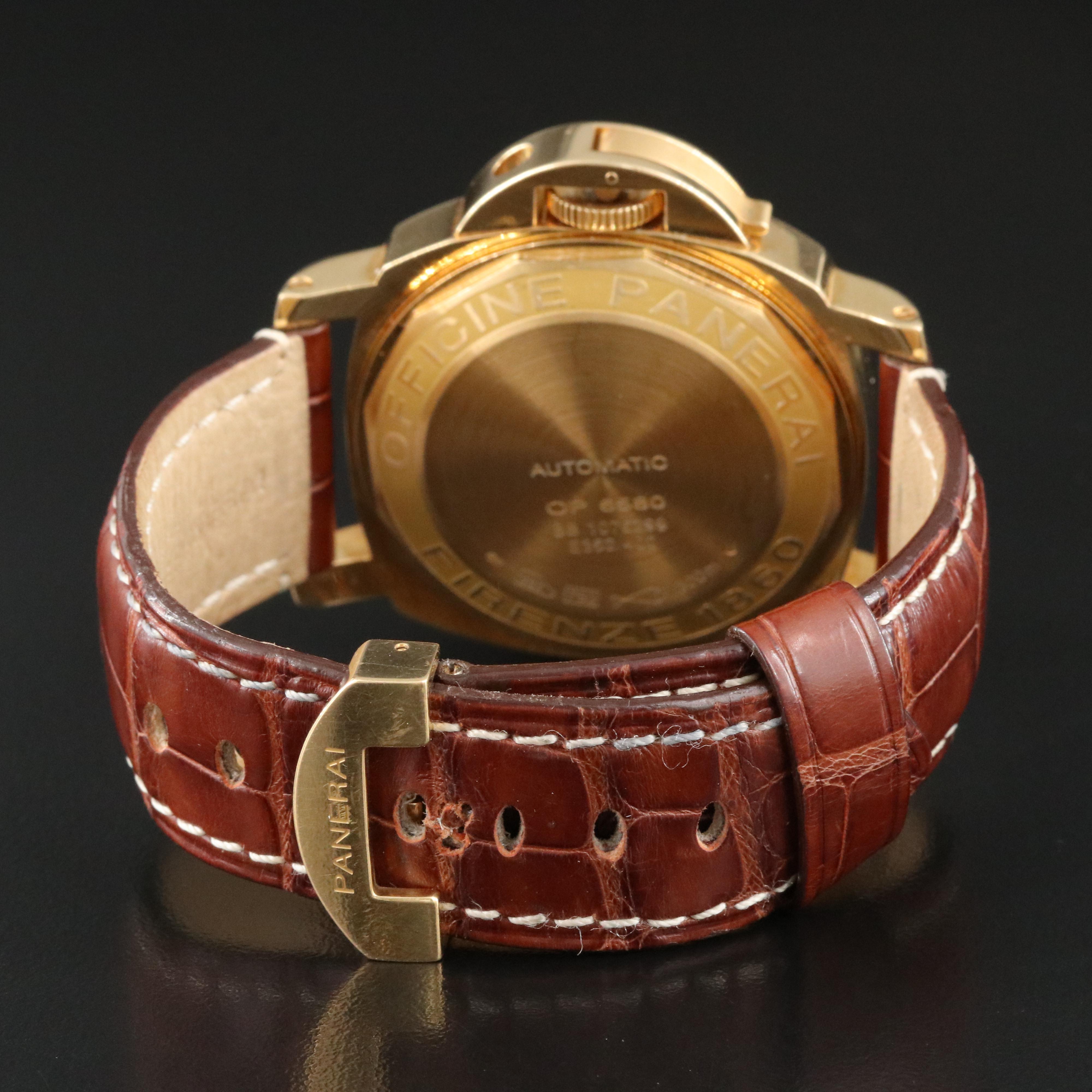 Panerai Luminor Marina Ref. Pam00140 18K Gold Watch