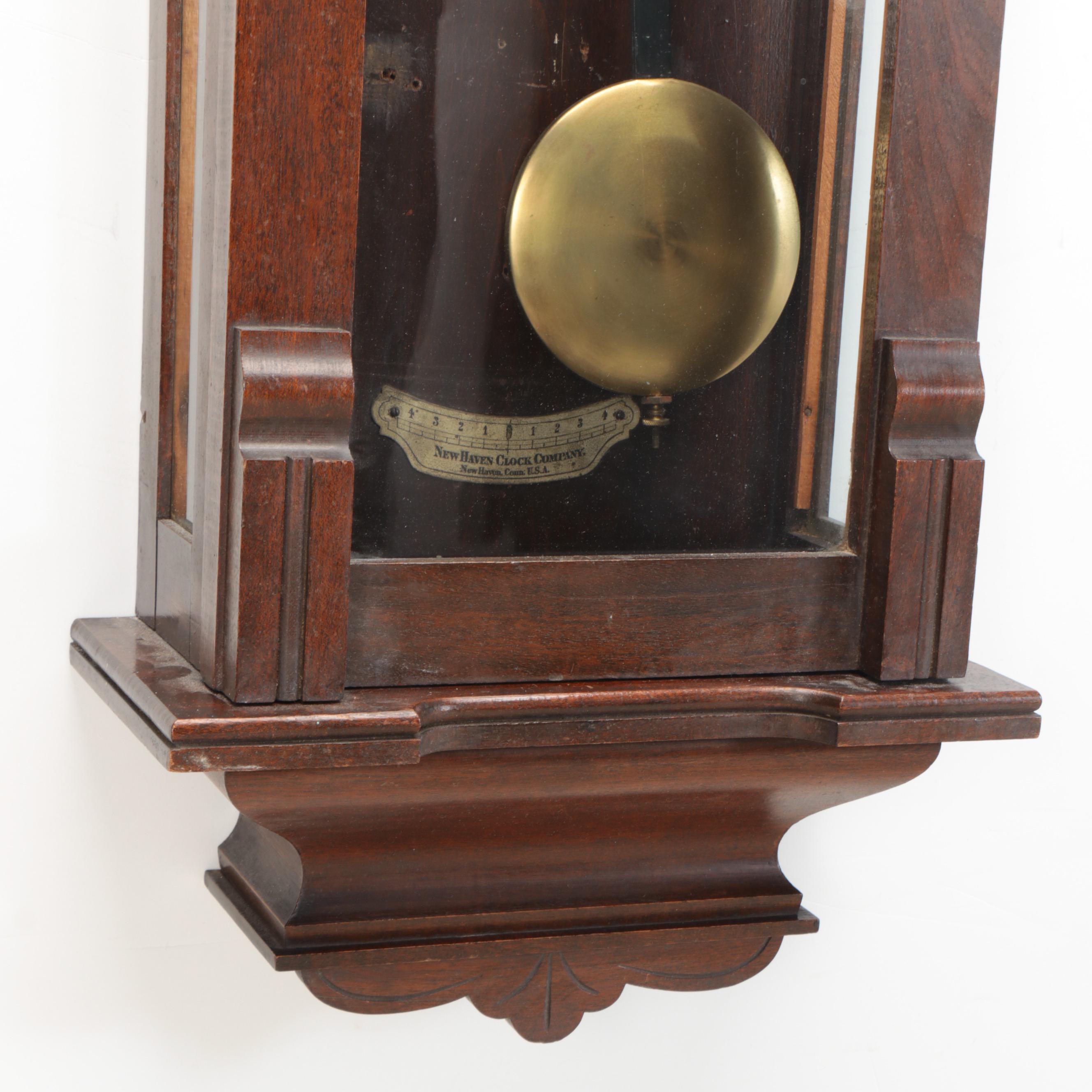 New Haven Thirty Day Regulator Wall Clock, Early 20th Century