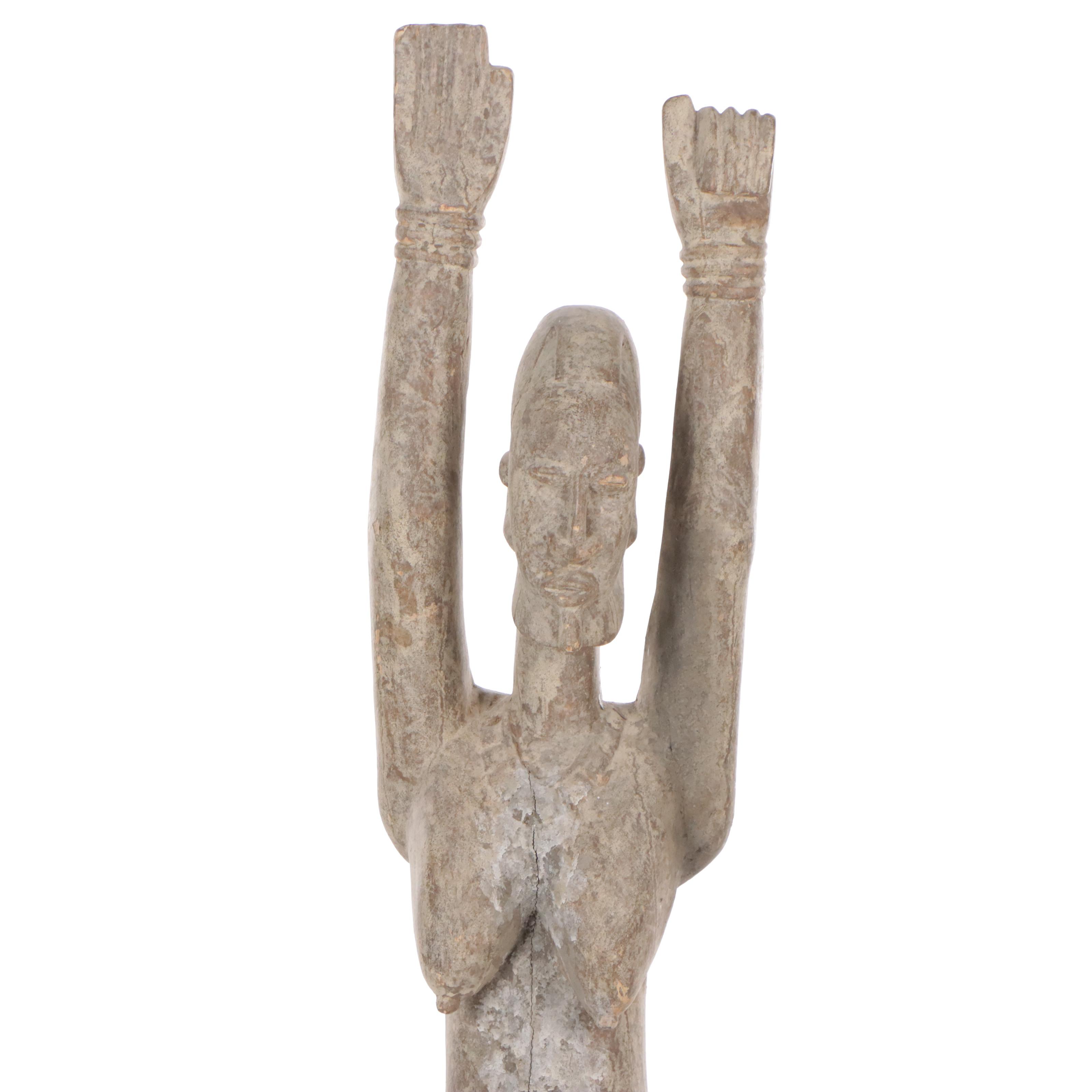 West Africa Dogon Fertility Figure Carved Wood Sculpture