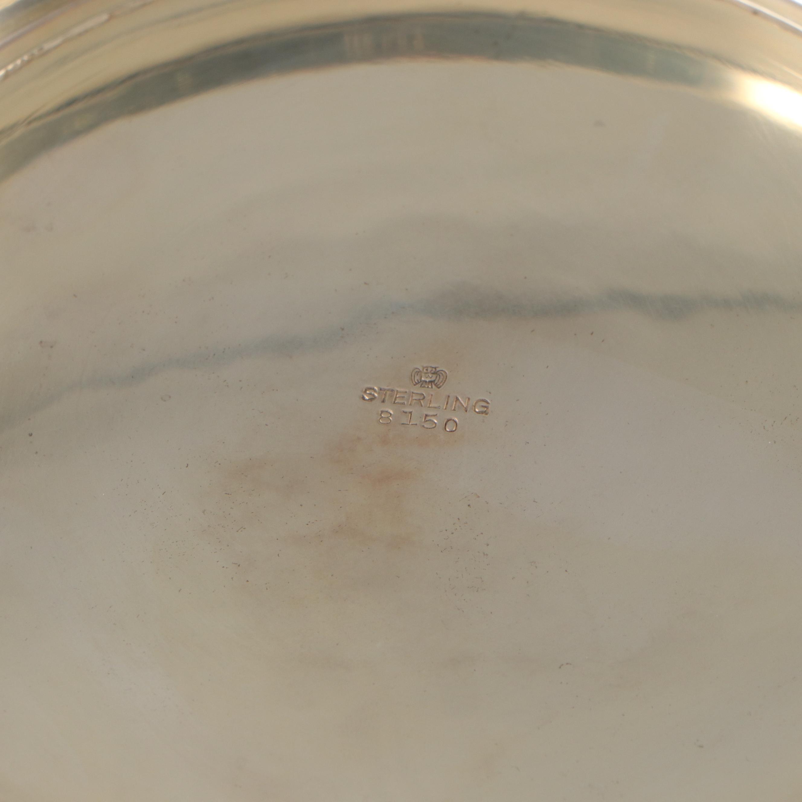 Dominick & Haff Sterling Ladle with Weidlich Sterling Silver Punch Bowl