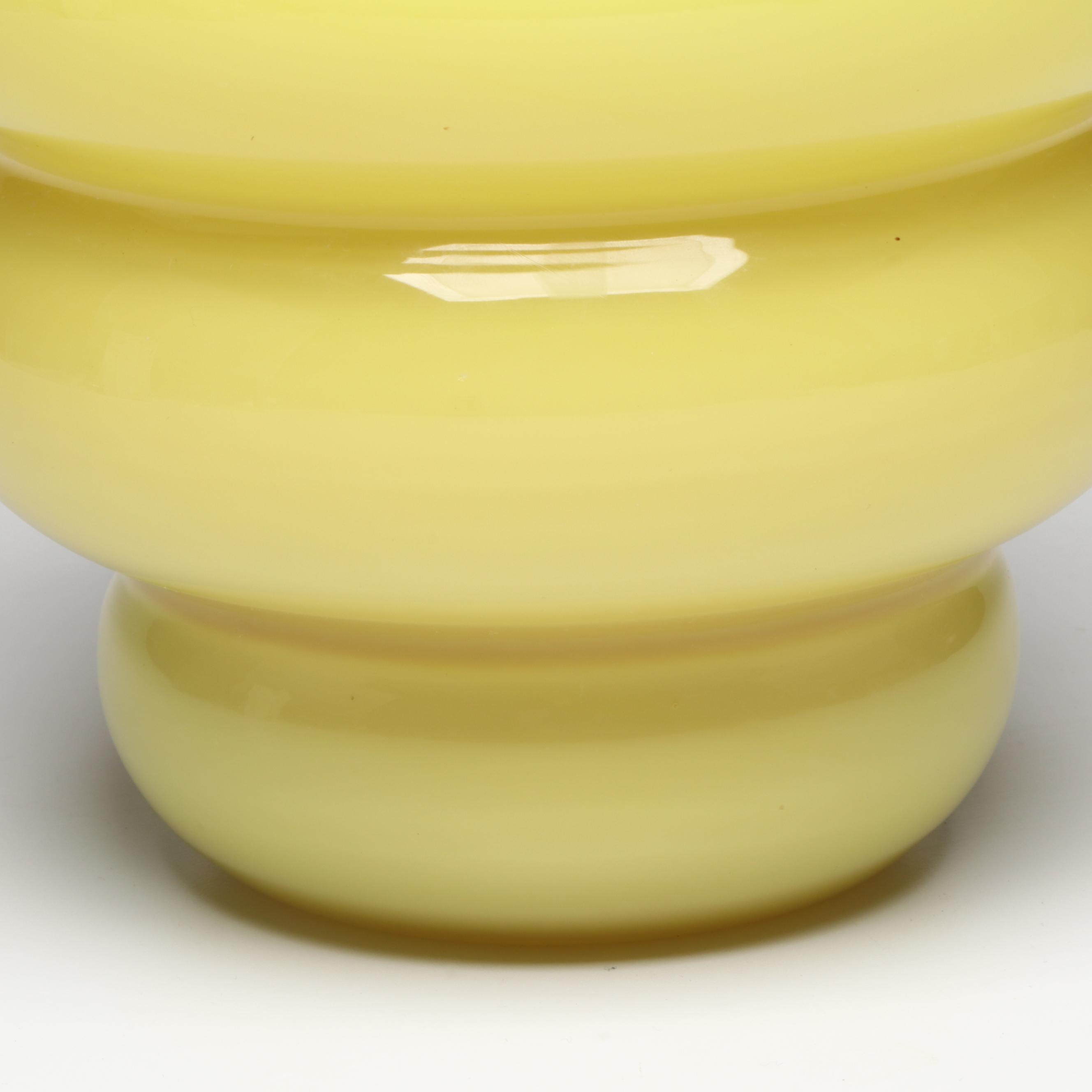 Anna Efverlund Yellow Glass Beehive Vase for IKEA, 1990s
