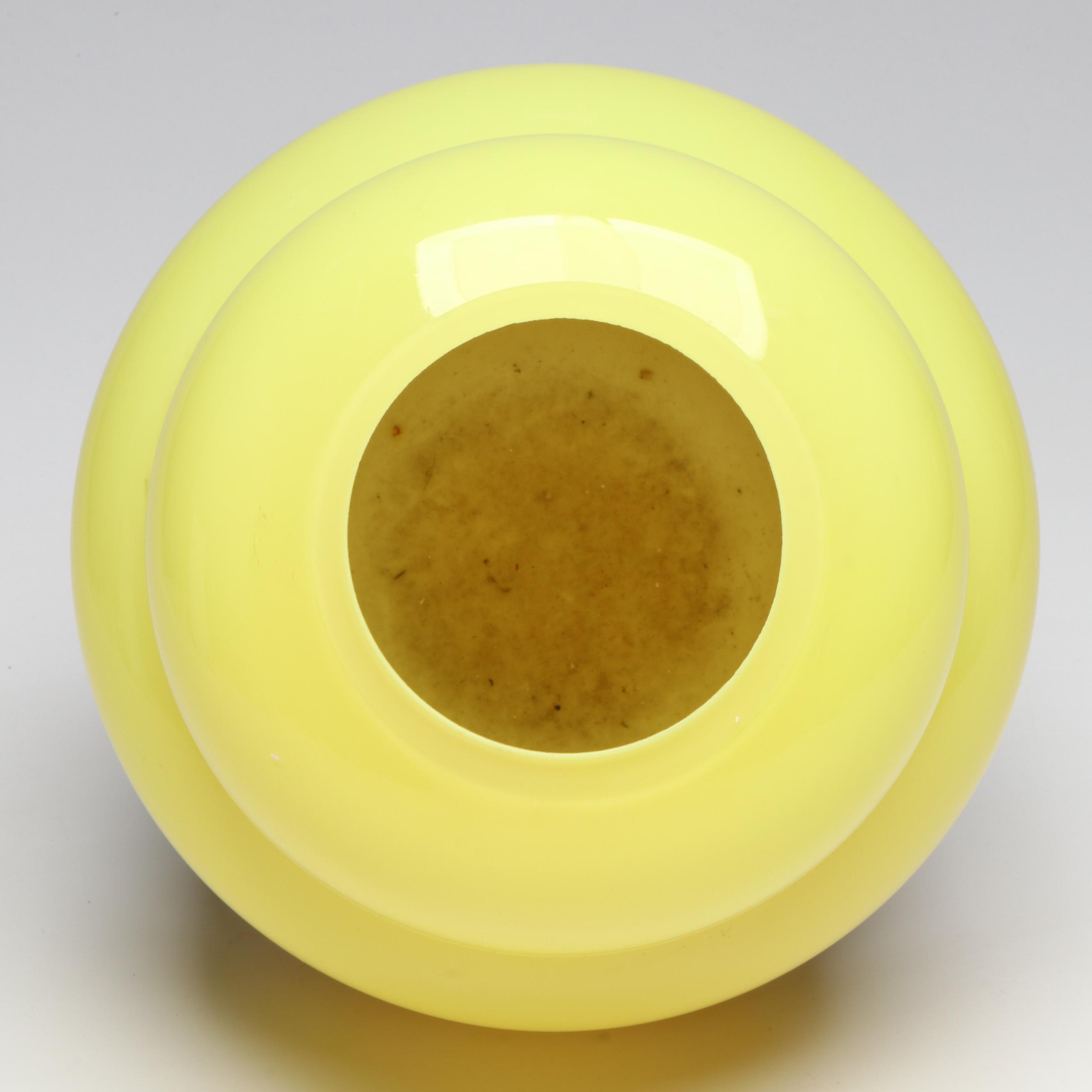 Anna Efverlund Yellow Glass Beehive Vase for IKEA, 1990s