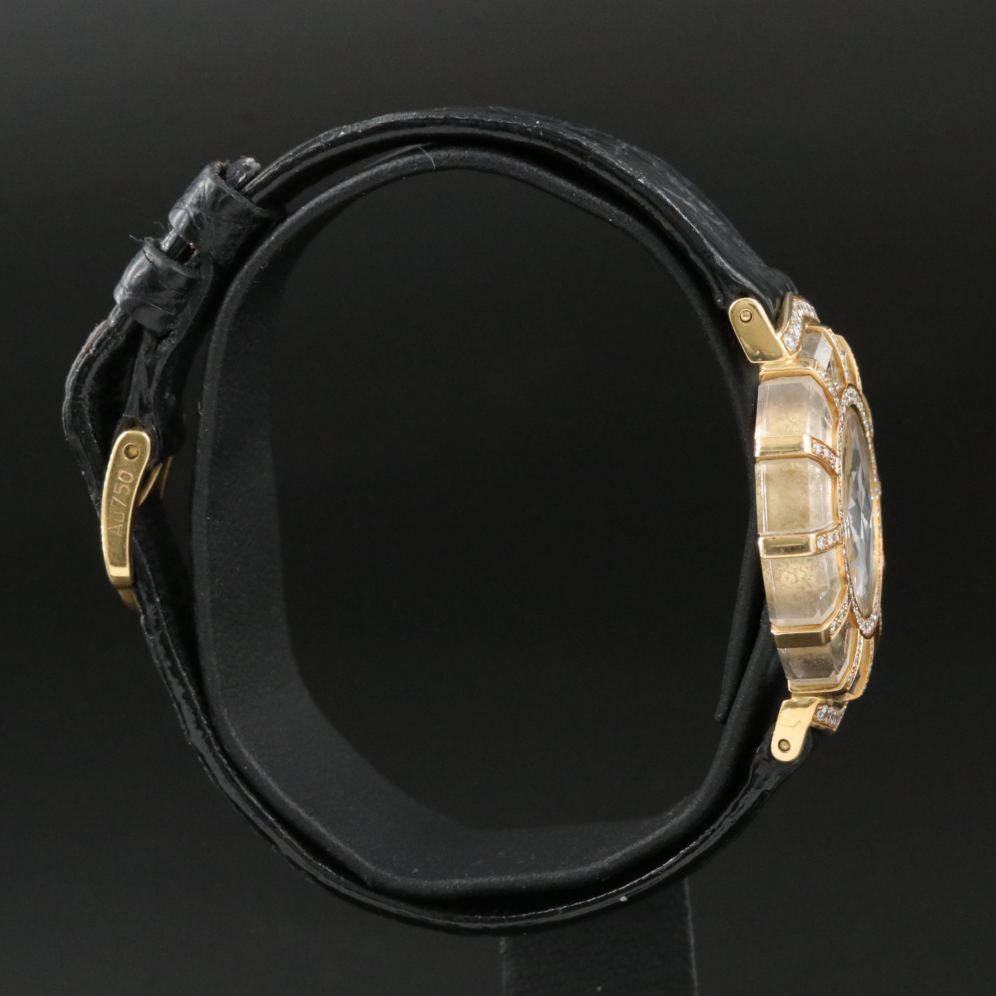 Corum Haute Joaillerie Prism Diamond Set 18K Gold Watch