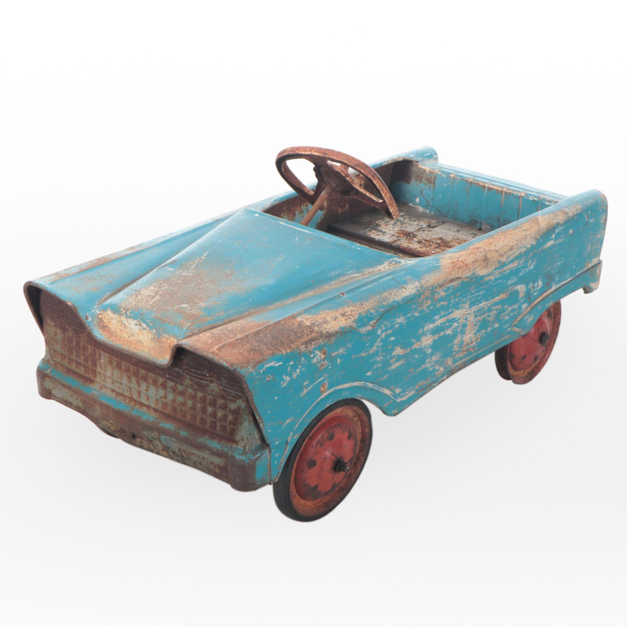 Pressed Steel Pedal Car, Mid-20th Century
