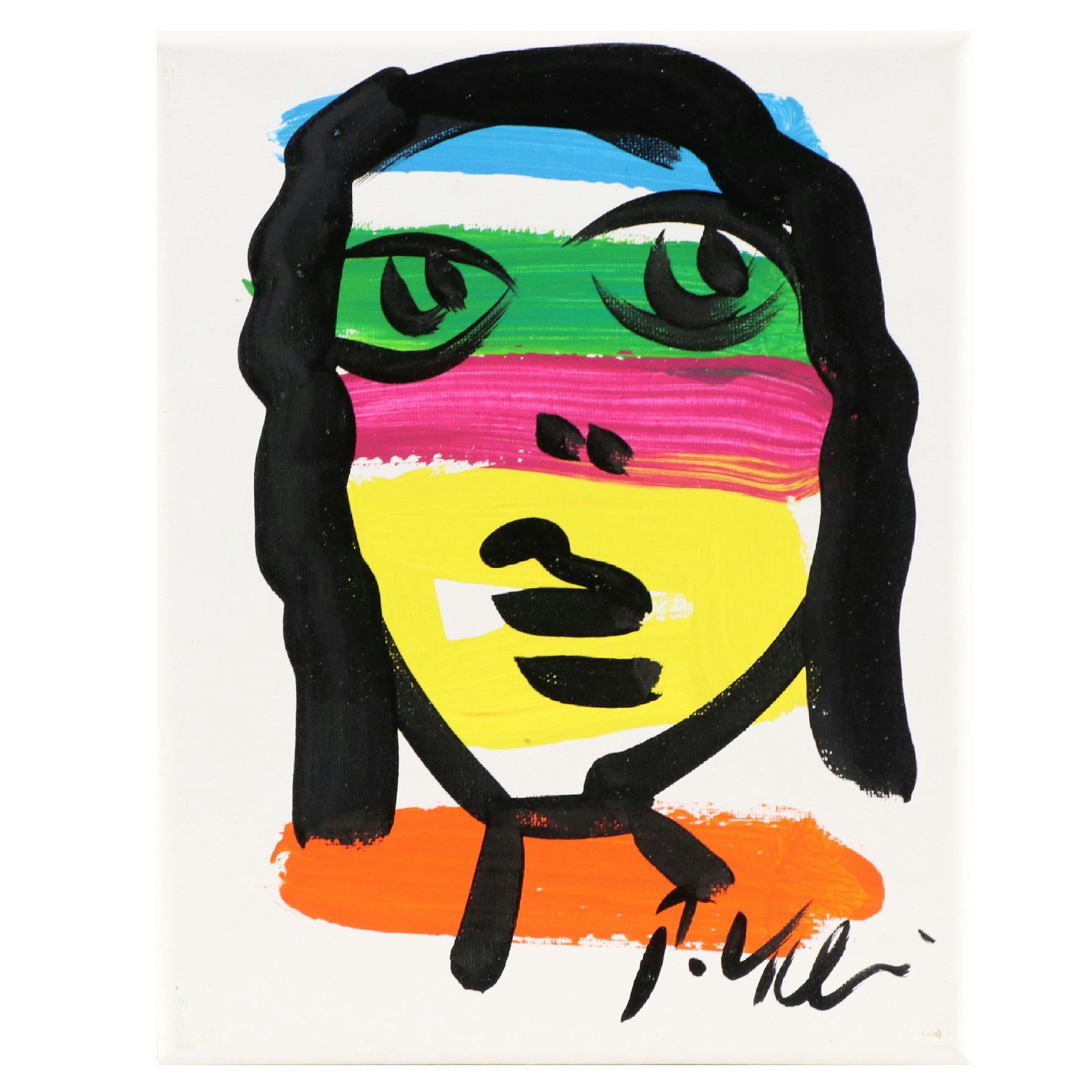 Peter Robert Keil Stylized Acrylic Portrait