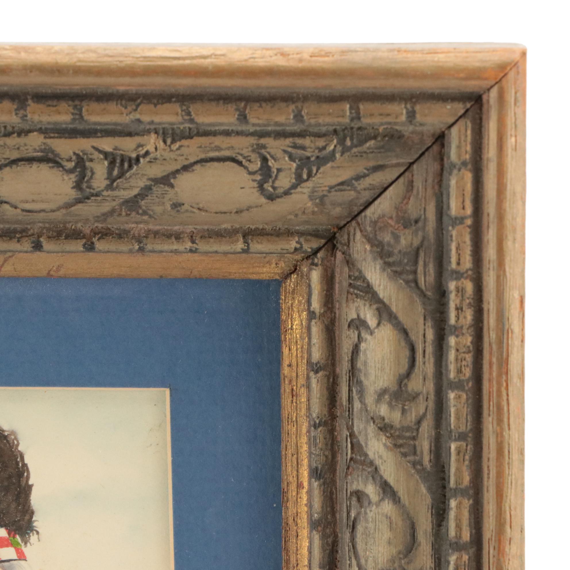 James Barton Watercolor of a Senior Officer of the 42nd Royal Highland Regiment