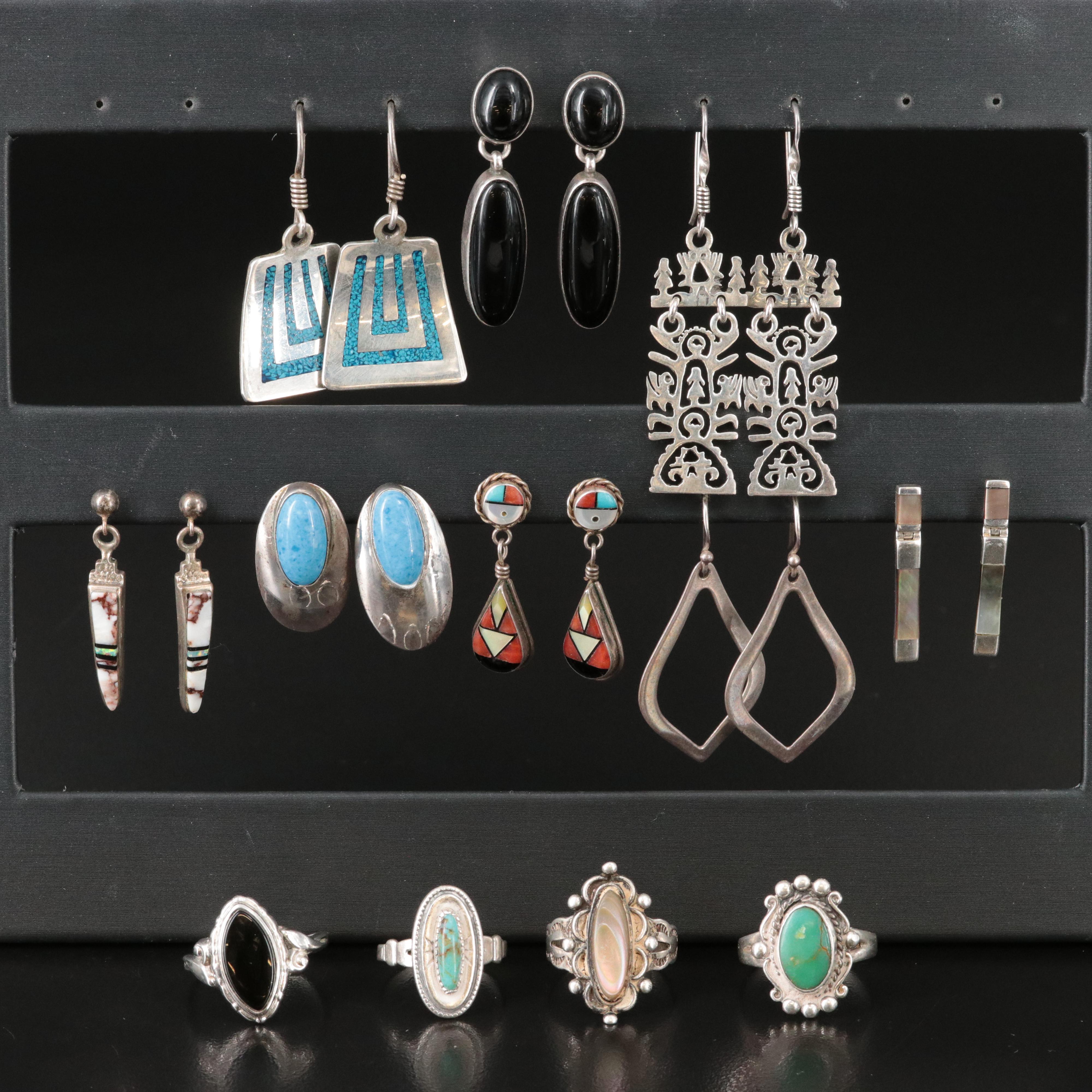 Sterling Turquoise, Black Onyx and Opal Jewelry with Clifton Cheama, Zuni