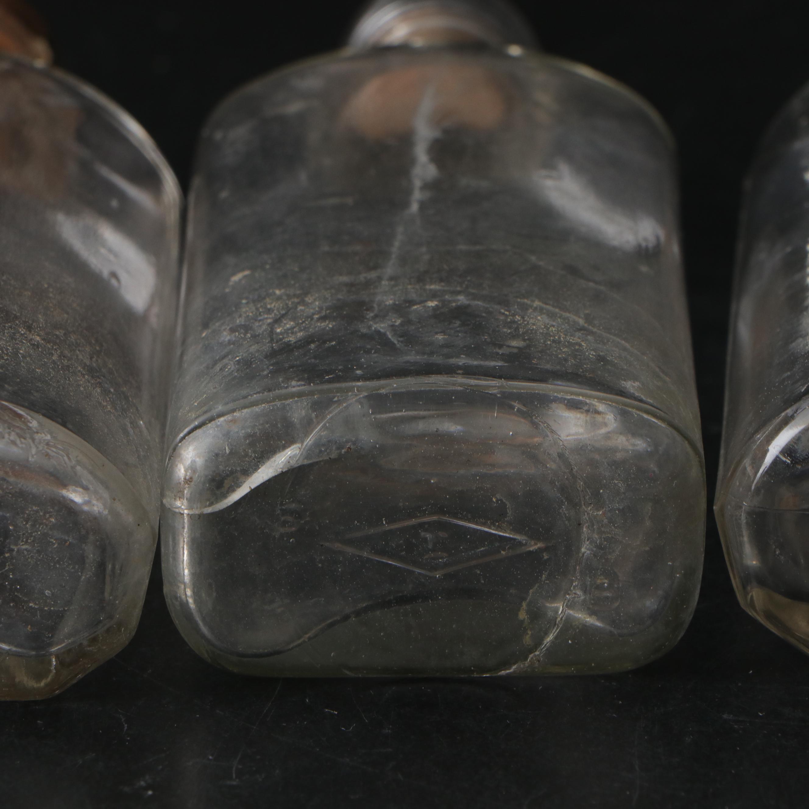 US Glass "Buzz Star Clear" Glass Child's Sugar and Creamer with Bottles and More