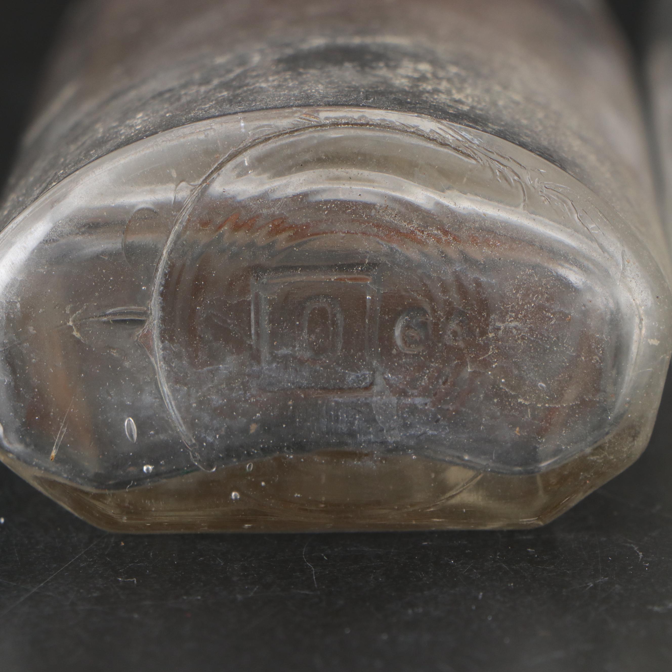 US Glass "Buzz Star Clear" Glass Child's Sugar and Creamer with Bottles and More