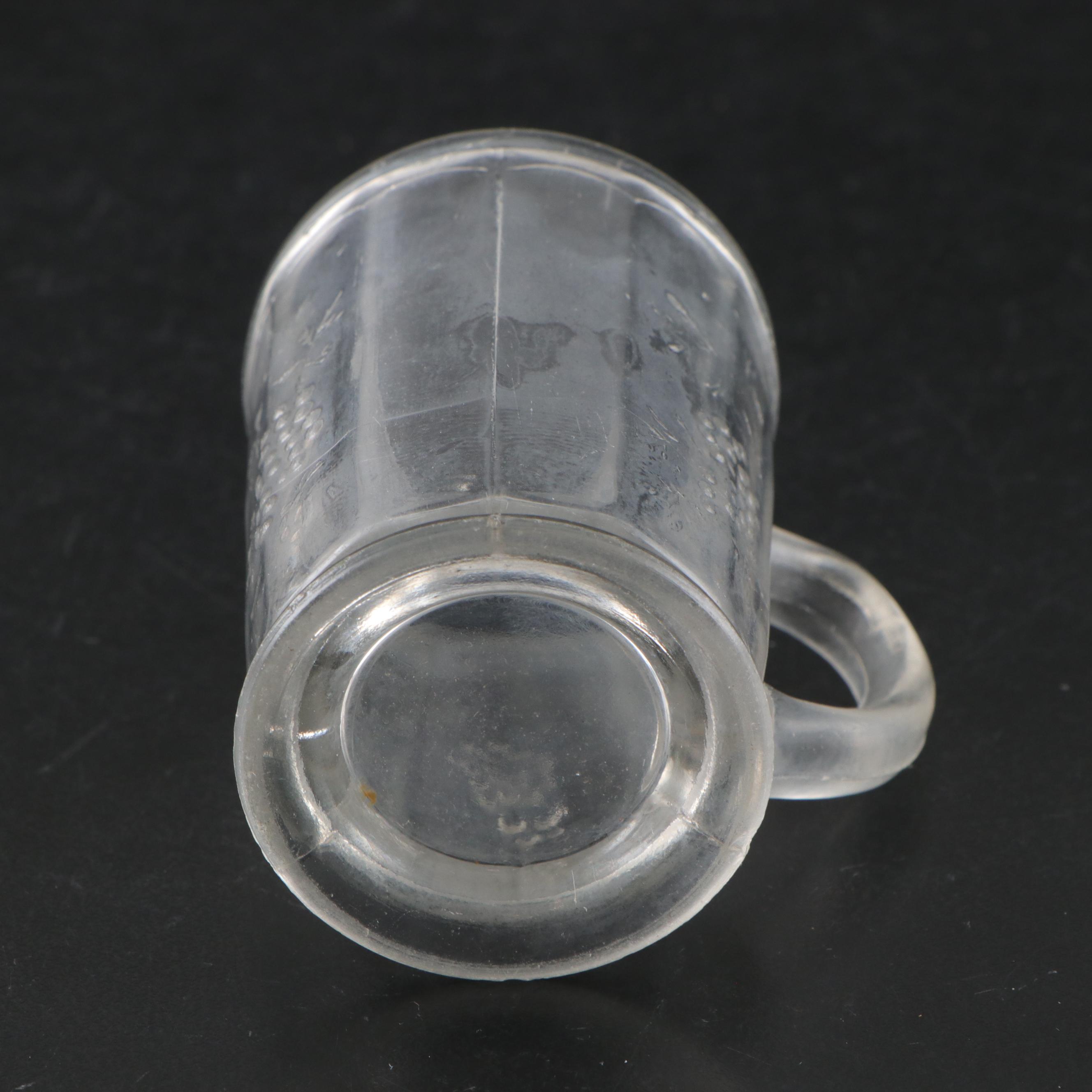 US Glass "Buzz Star Clear" Glass Child's Sugar and Creamer with Bottles and More